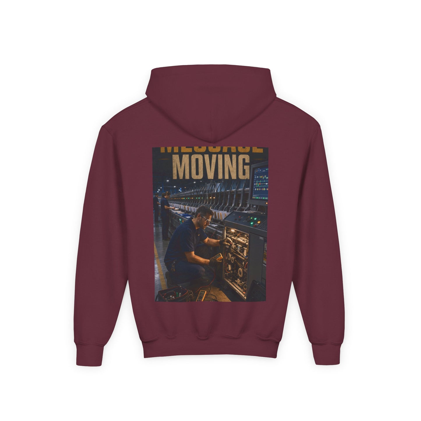 Postal Music — Keep the Message Moving — Youth Hoodie