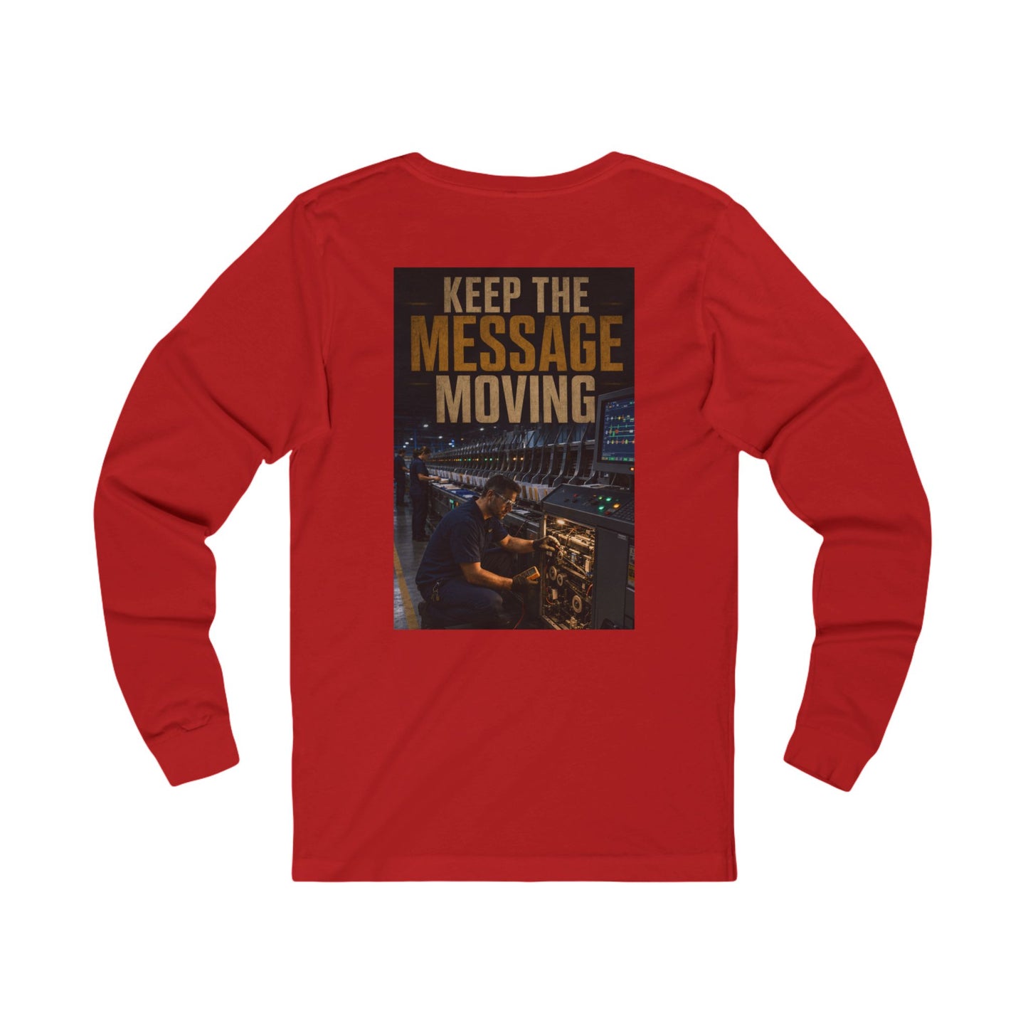 Postal Music — Keep the Message Moving — Long-Sleeve T-Shirt