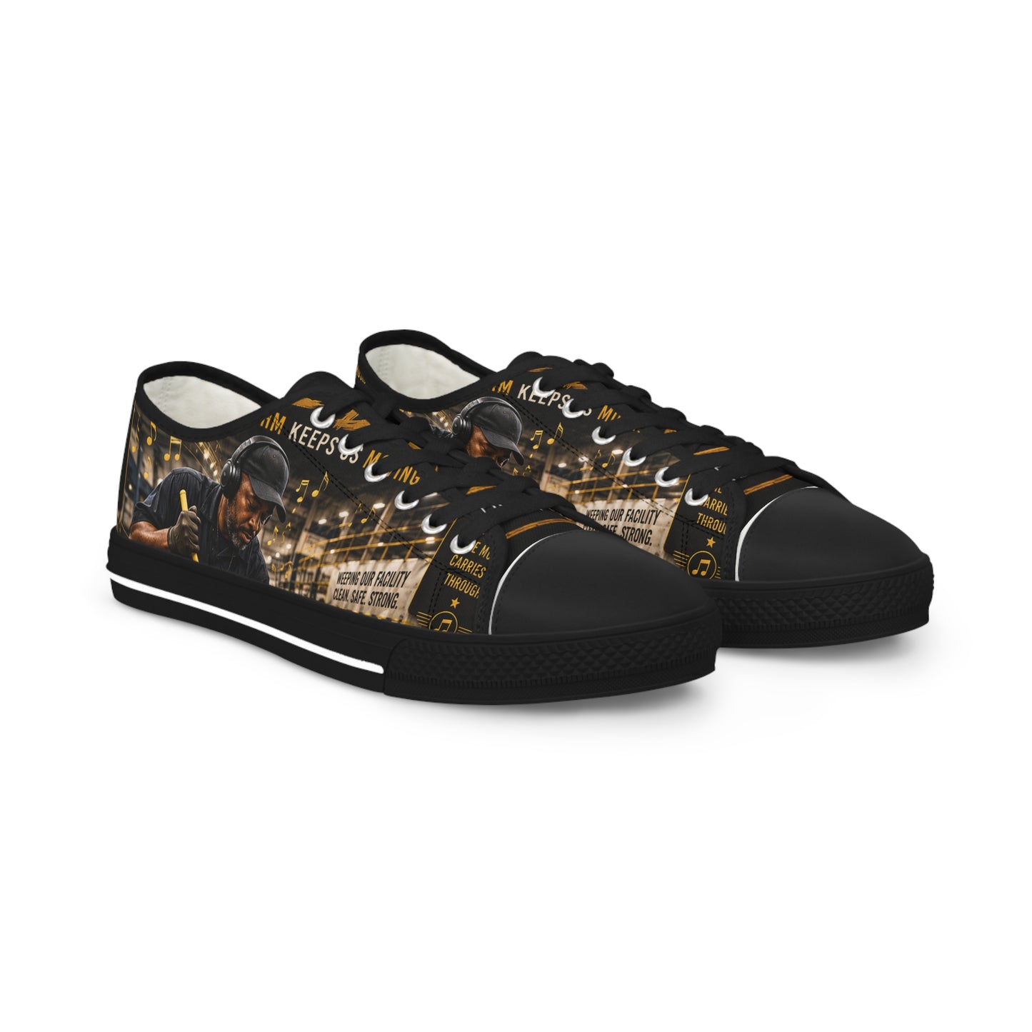 Cleaning to the Beat — Low-Top Sneakers