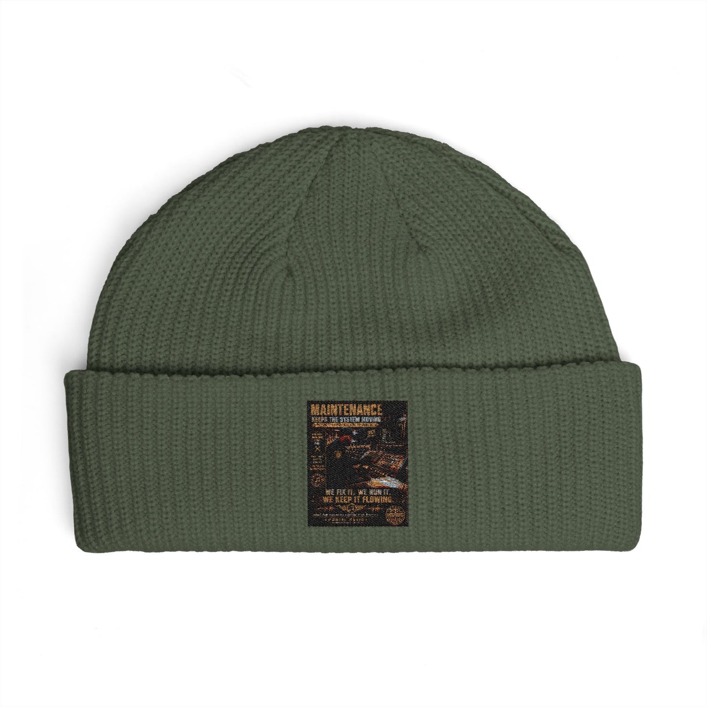 Postal Music — Maintenance Keeps the System Moving — Knit Beanie