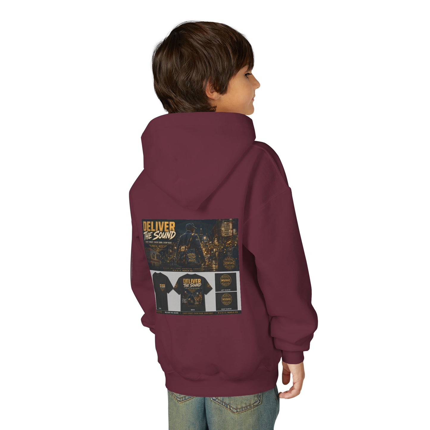 Postal Music — Deliver the Sound — Youth Hoodie