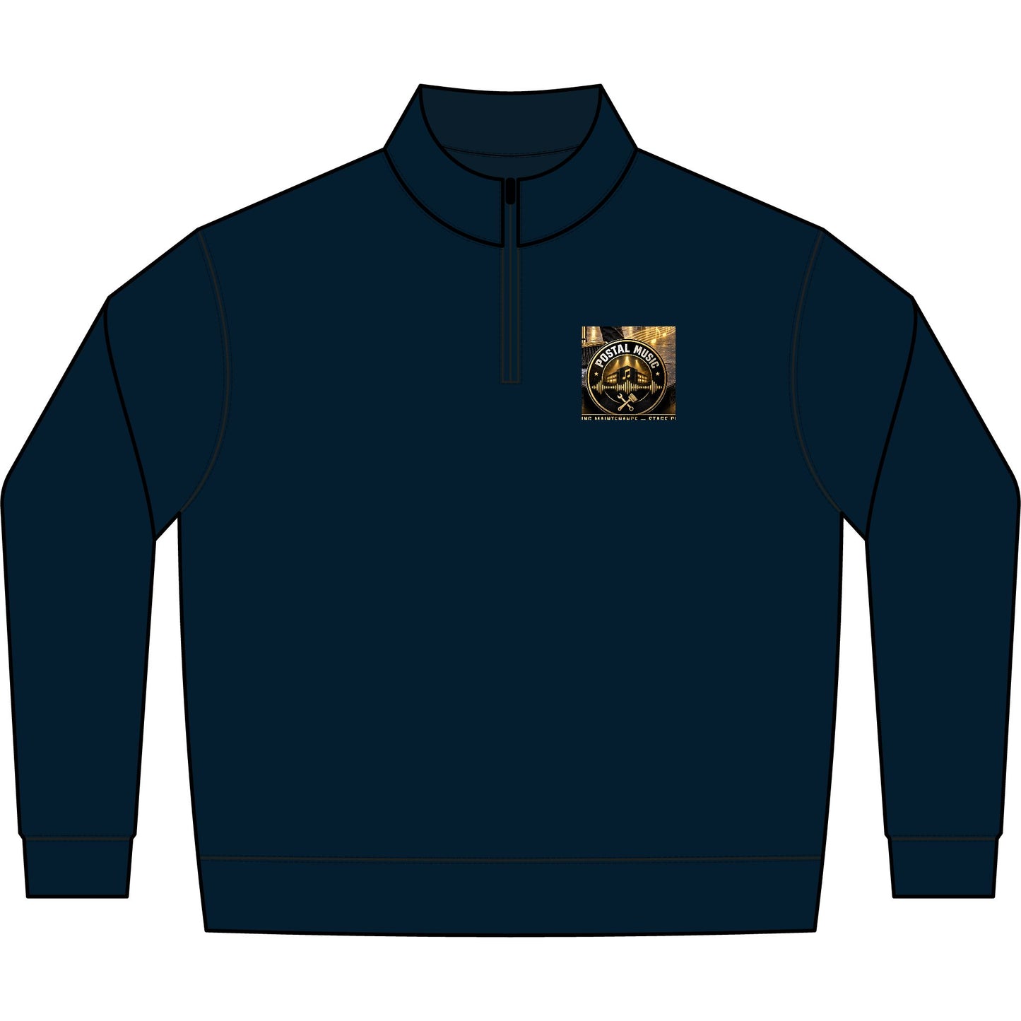 Postal Music - We Set the Stage - Unisex Fleece Quarter-Zip Pullover