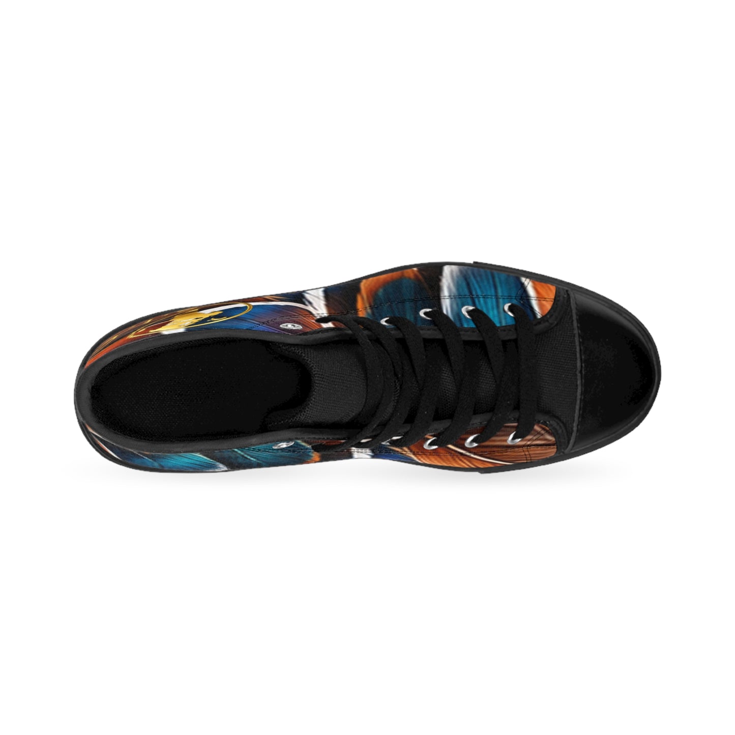 Wild by Design™ — Mandarin Duck Print High-Top Sneakers | Feathered Royalty