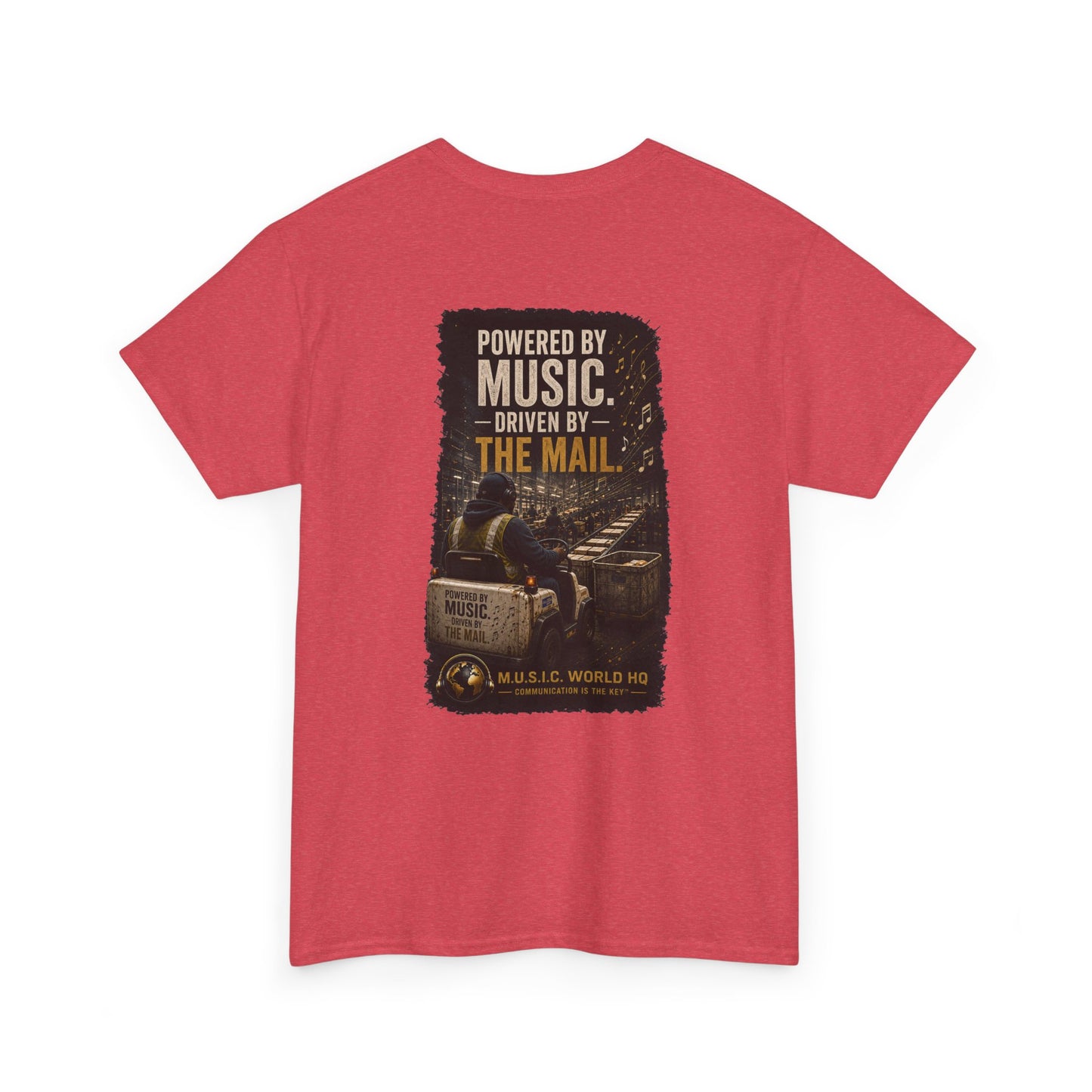 Postal Music - Powered by Music Premium T-Shirt - Colorways C