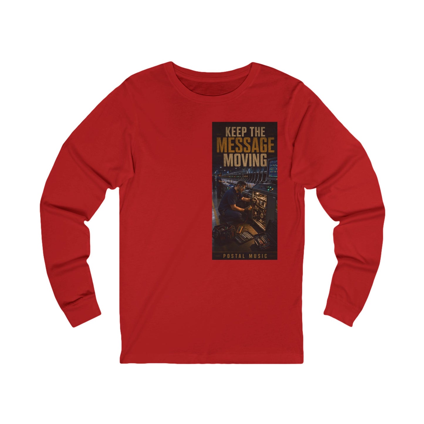 Postal Music — Keep the Message Moving — Long-Sleeve T-Shirt