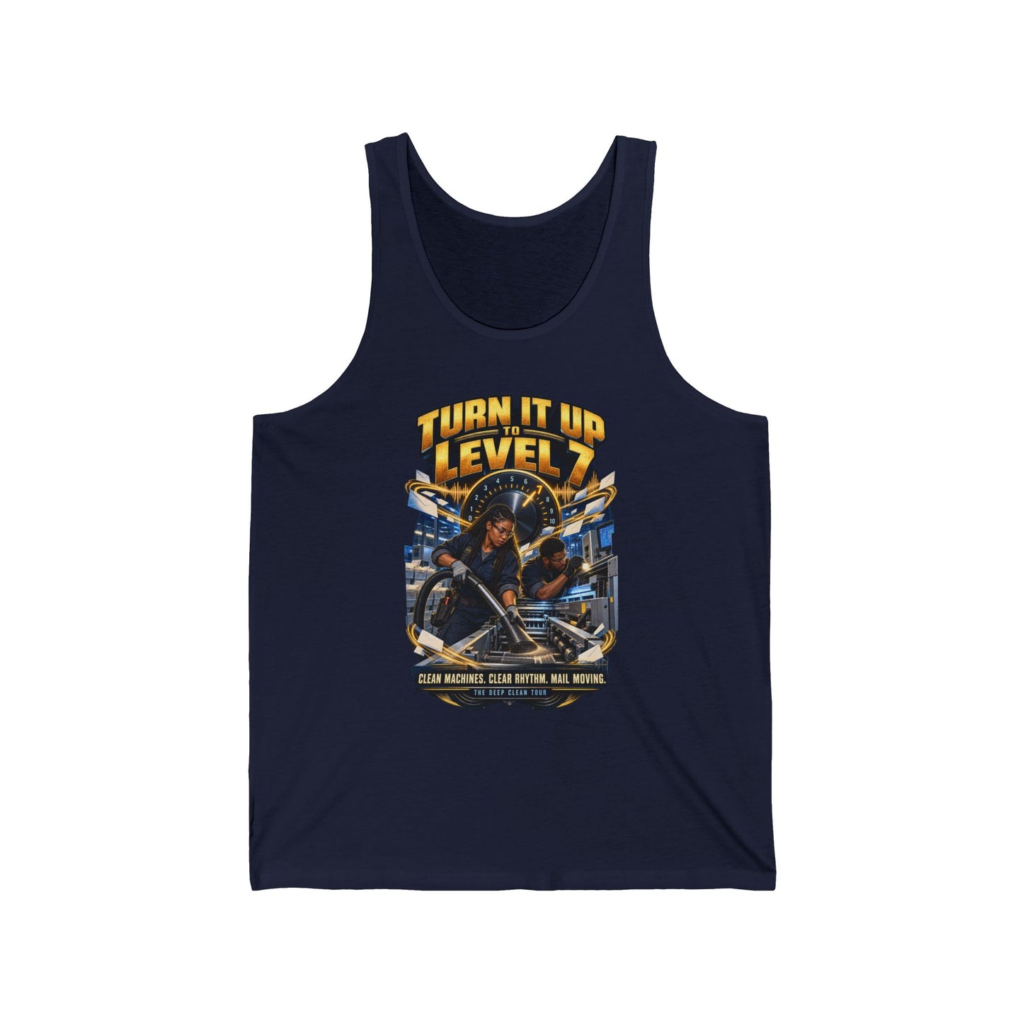 Postal Music - Turn It Up to Level 7 - Unisex Tank Top