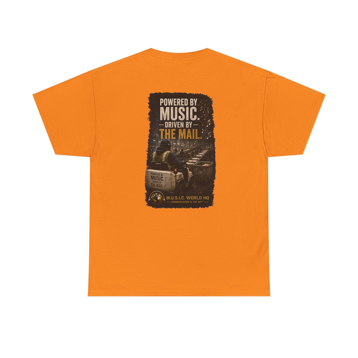 Postal Music - Powered by Music Premium T-Shirt - Colorways E