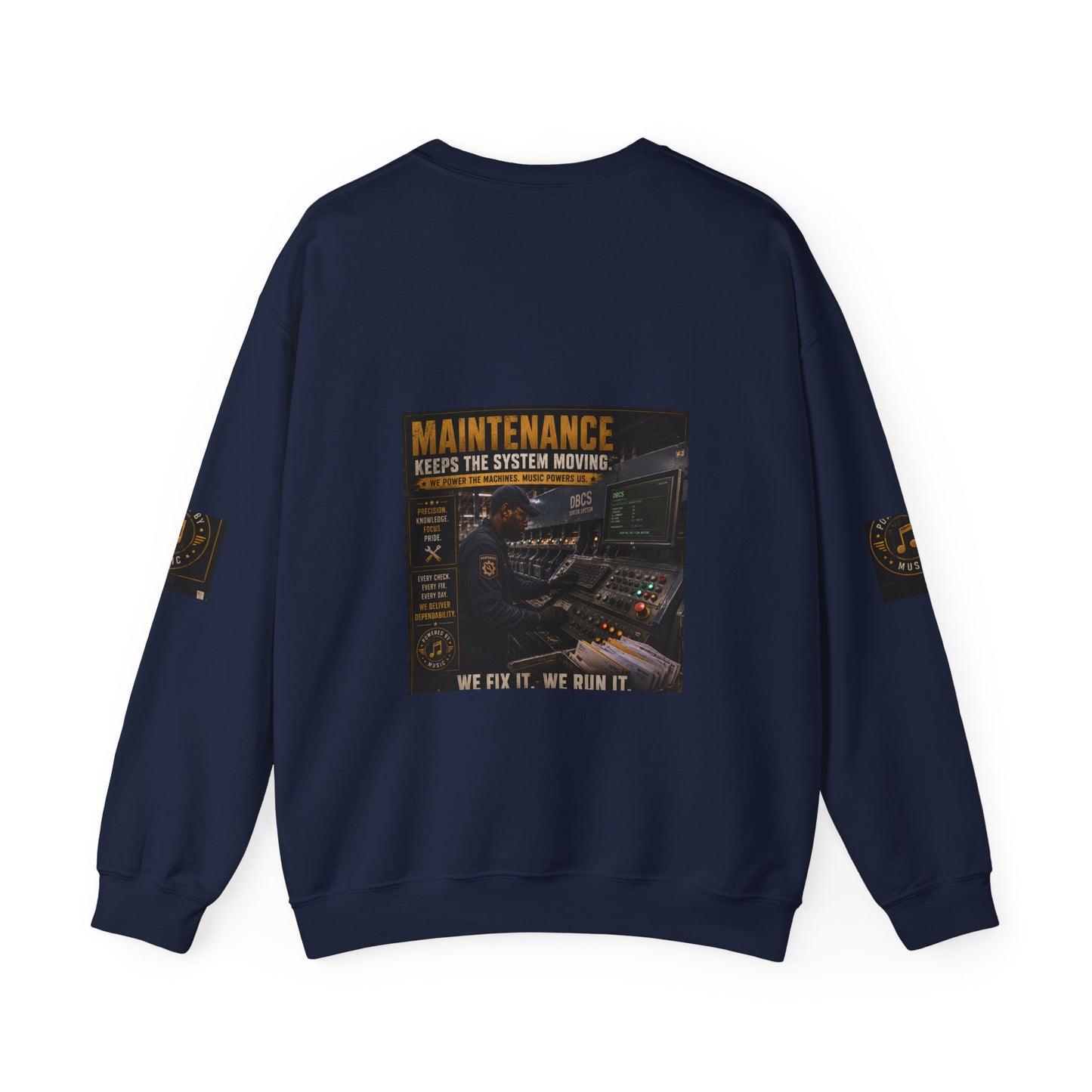 Postal Music — Maintenance Keeps the System Moving — Core Crewneck Sweatshirt