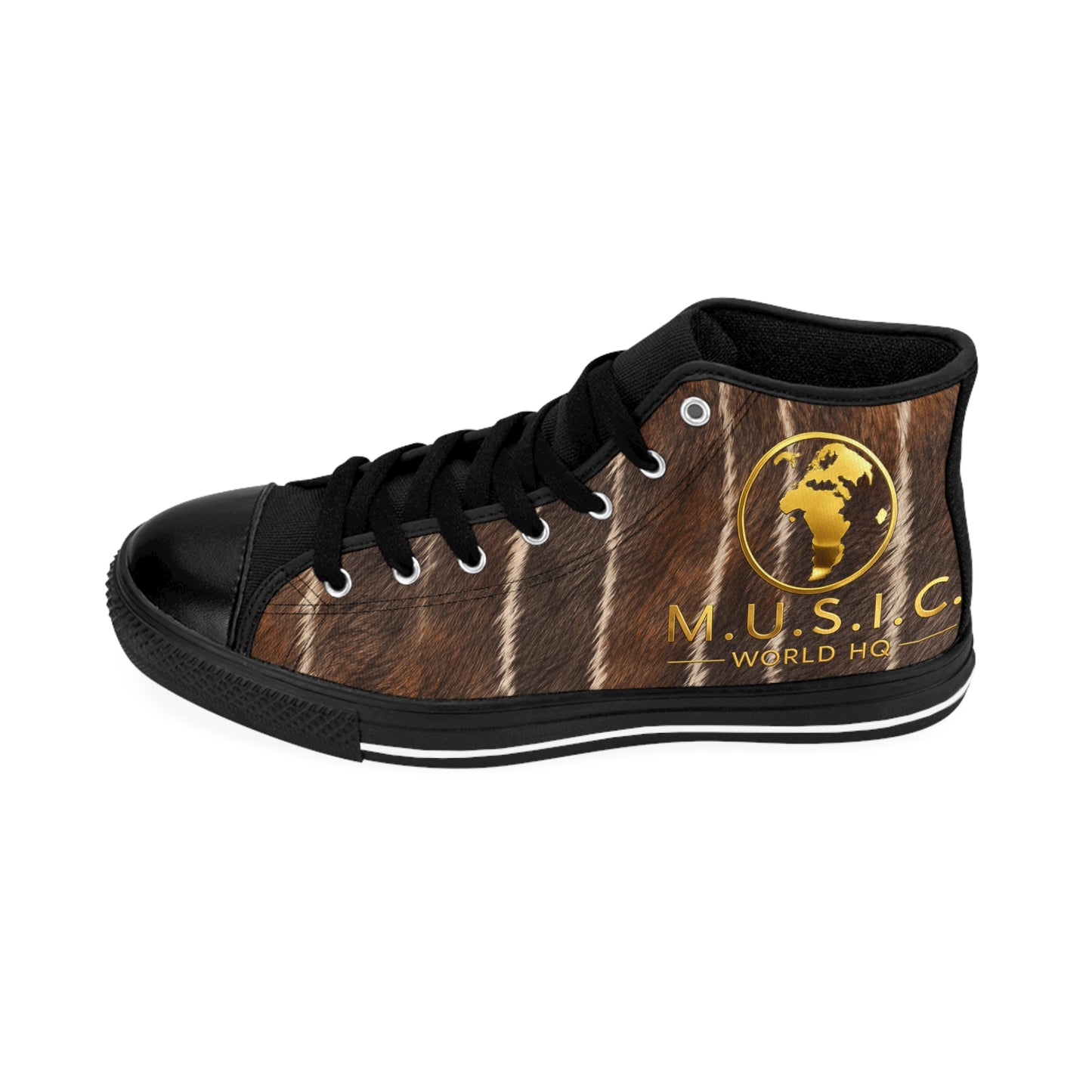 Wild by Design™ — Nyala Print High-Top Sneakers | Safari Heritage