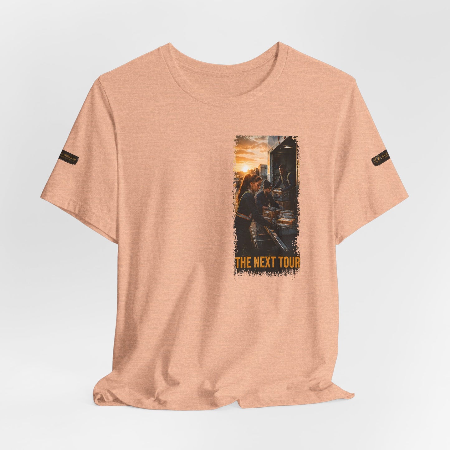 Postal Music — The Next Tour Premium Unisex T-Shirt — Color Group 5 of 11