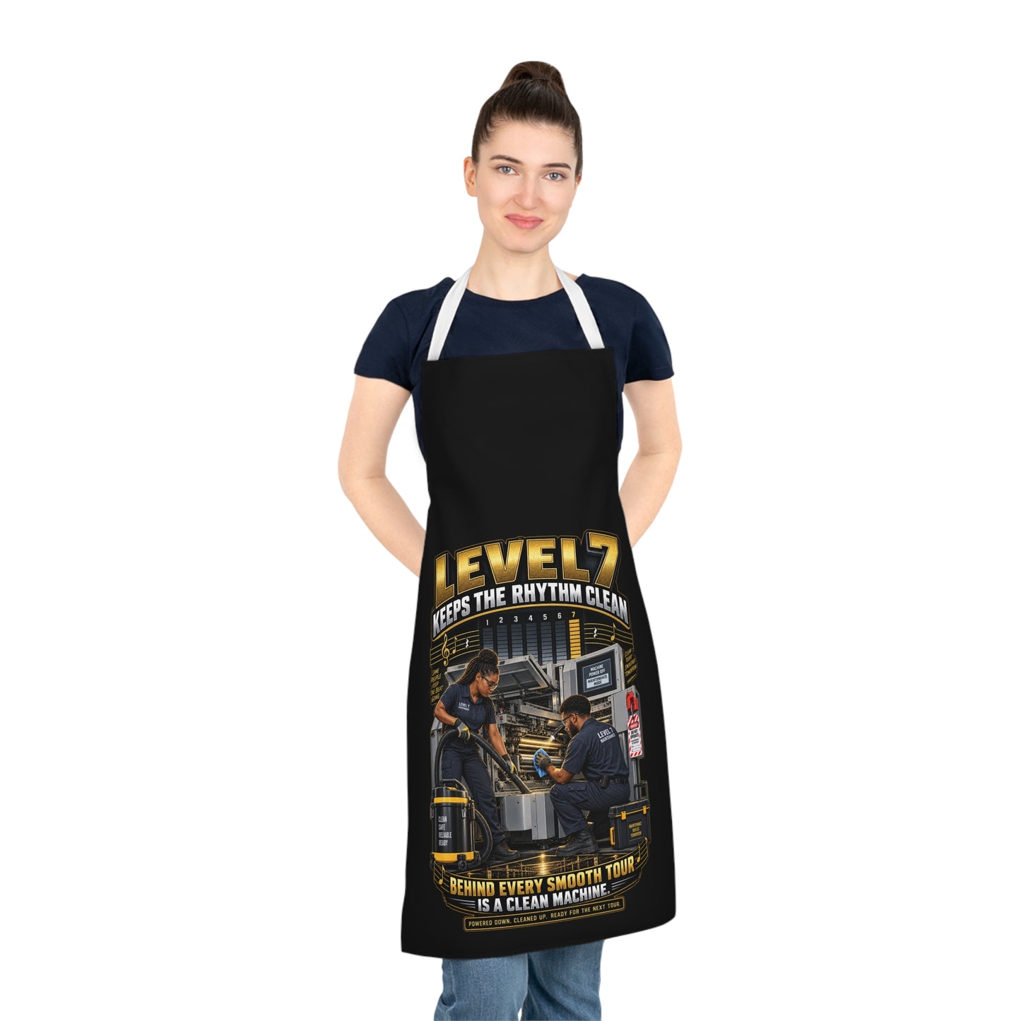 Postal Music - Level 7 Keeps the Rhythm Clean - Utility Apron
