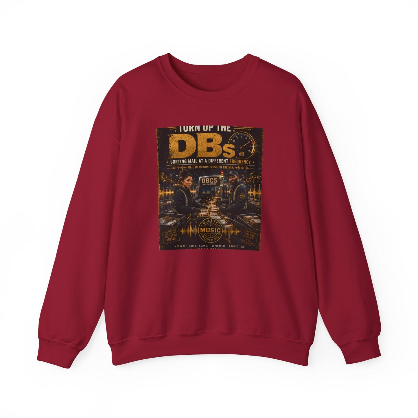 Turn Up the DBs — Men's Crewneck Sweatshirt (Jogger Set Top)