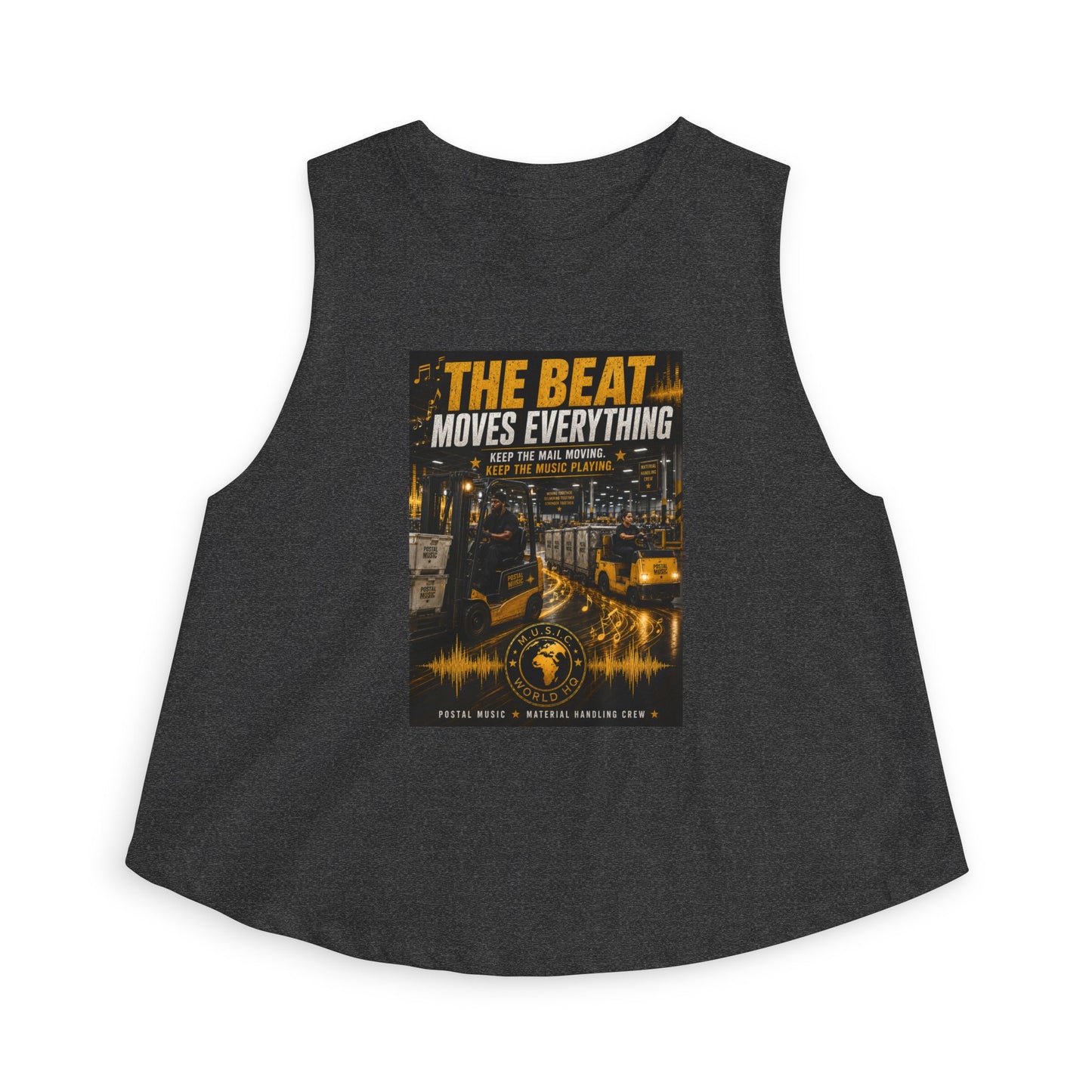 The Beat Moves Everything — Women's Cropped Tee | Postal Music