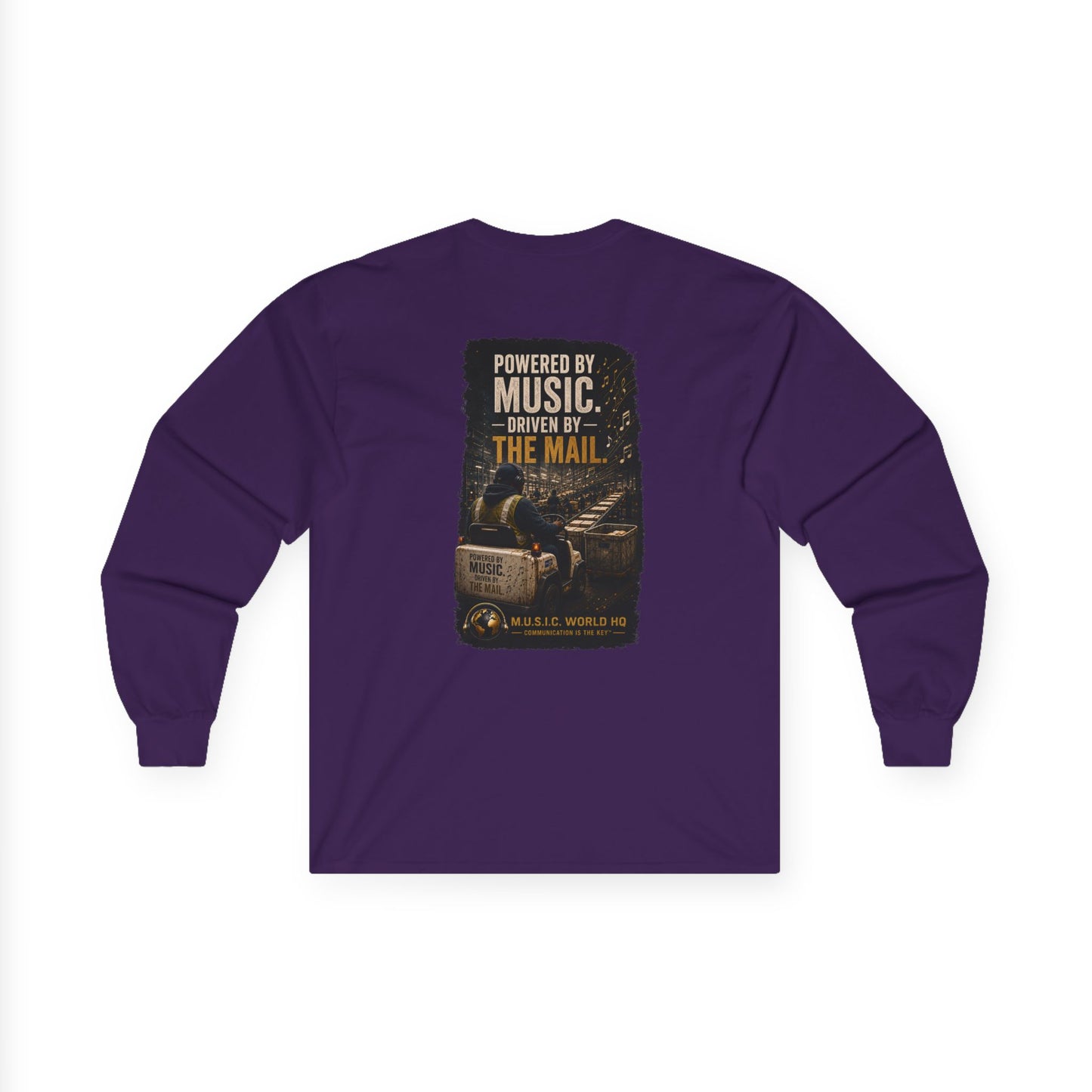 Postal Music - Powered by Music Long Sleeve Tee