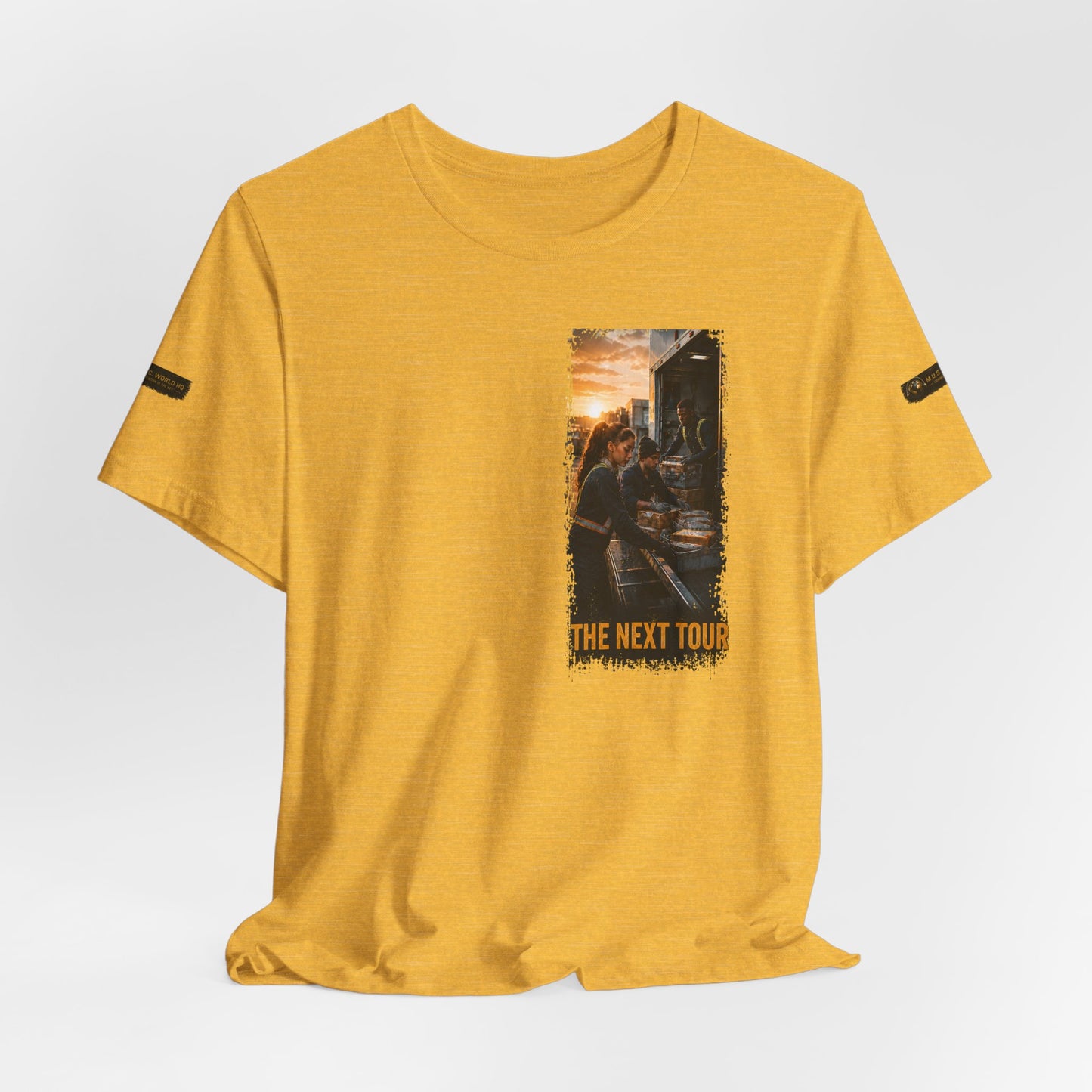 Postal Music — The Next Tour Premium Unisex T-Shirt — Color Group 7 of 11