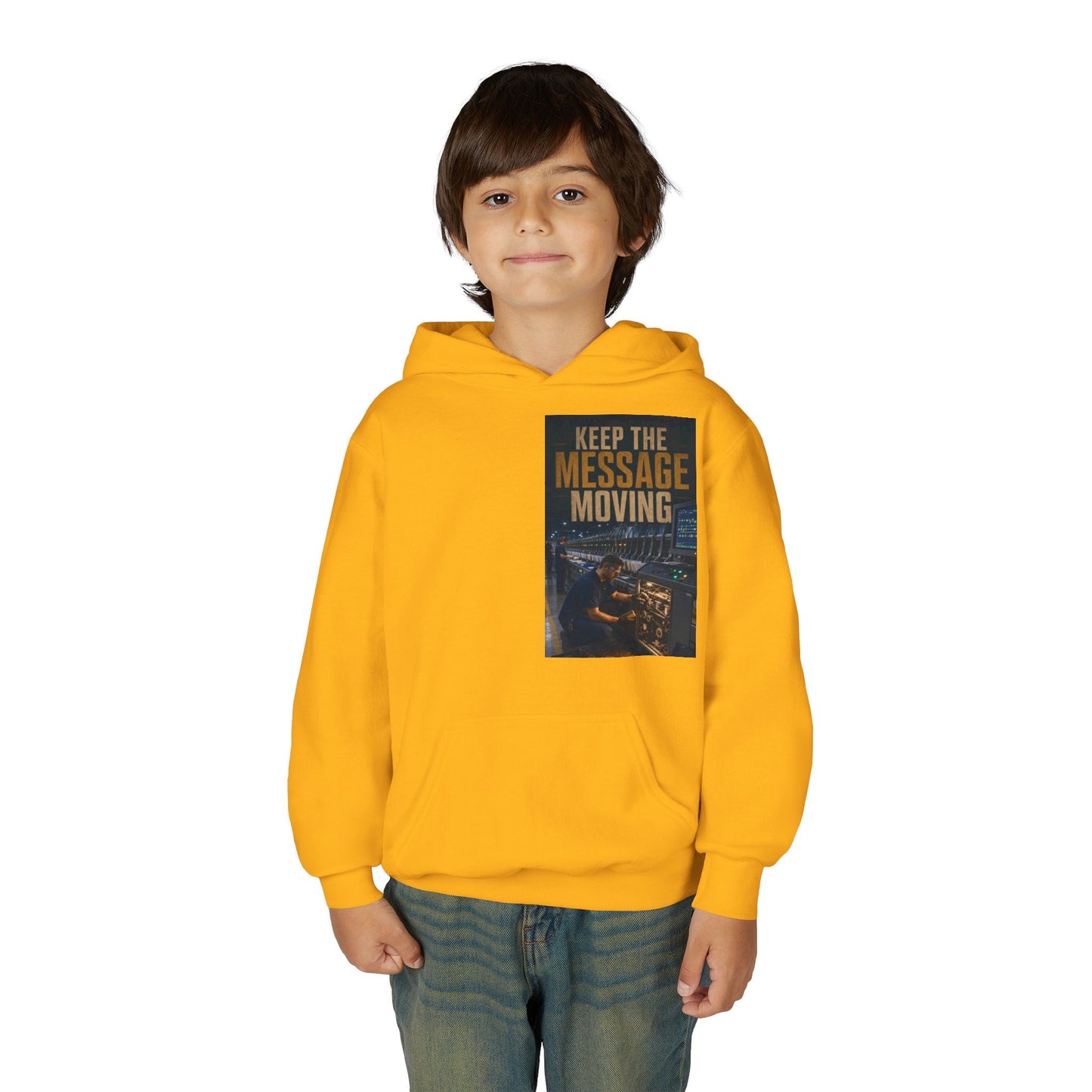 Postal Music — Keep the Message Moving — Youth Hoodie