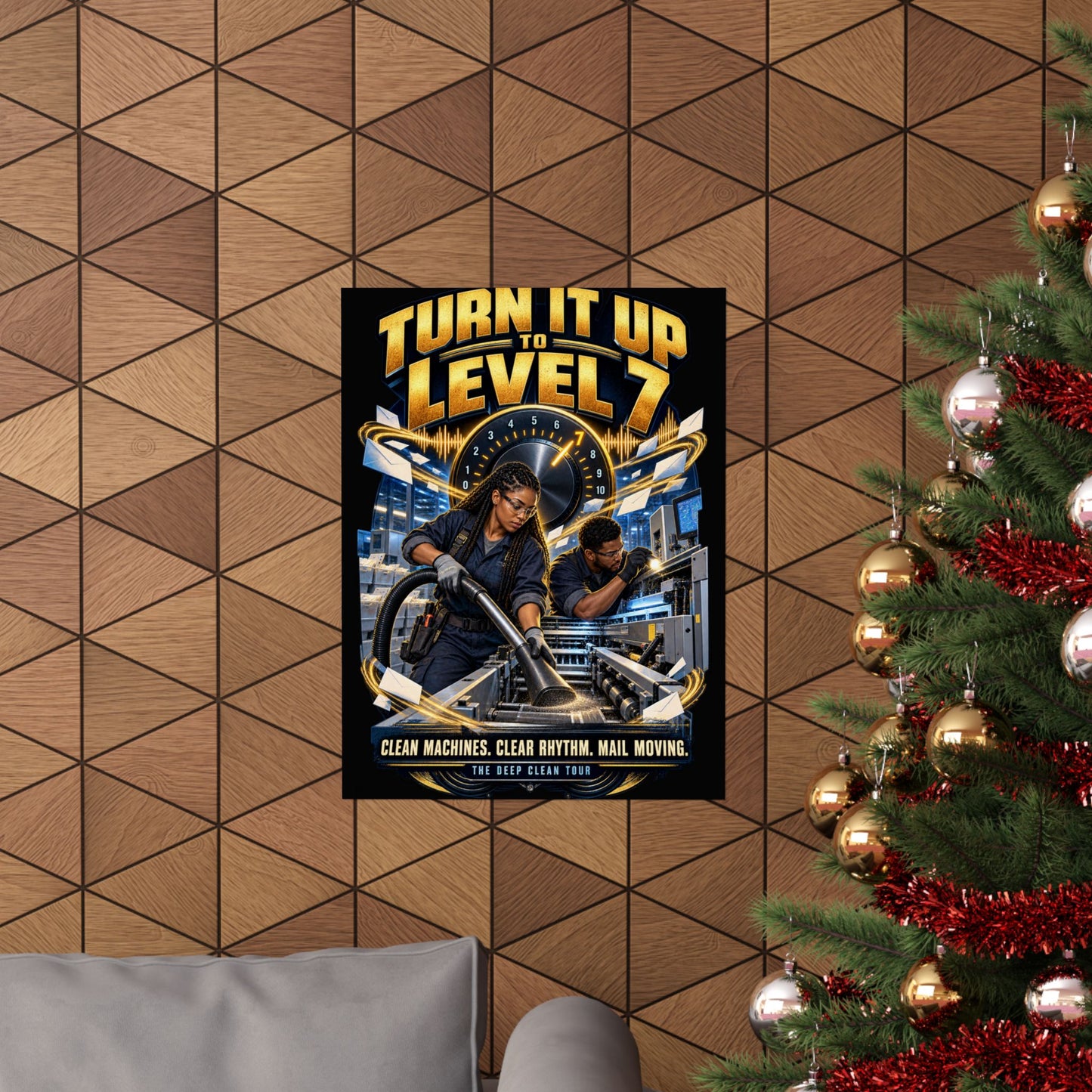 Postal Music - Turn It Up to Level 7 - Premium Matte Poster