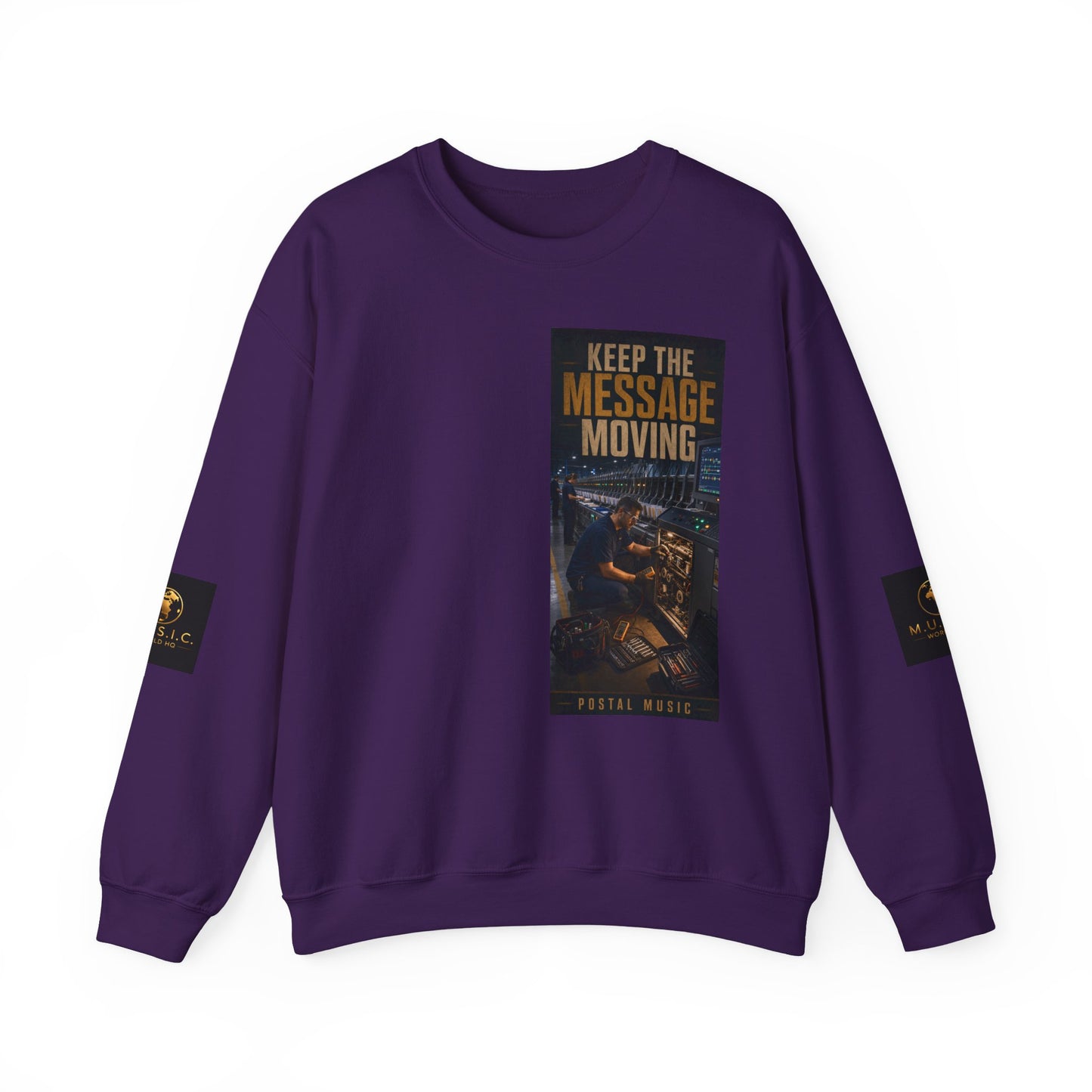 Postal Music — Keep the Message Moving — Core Crewneck Sweatshirt