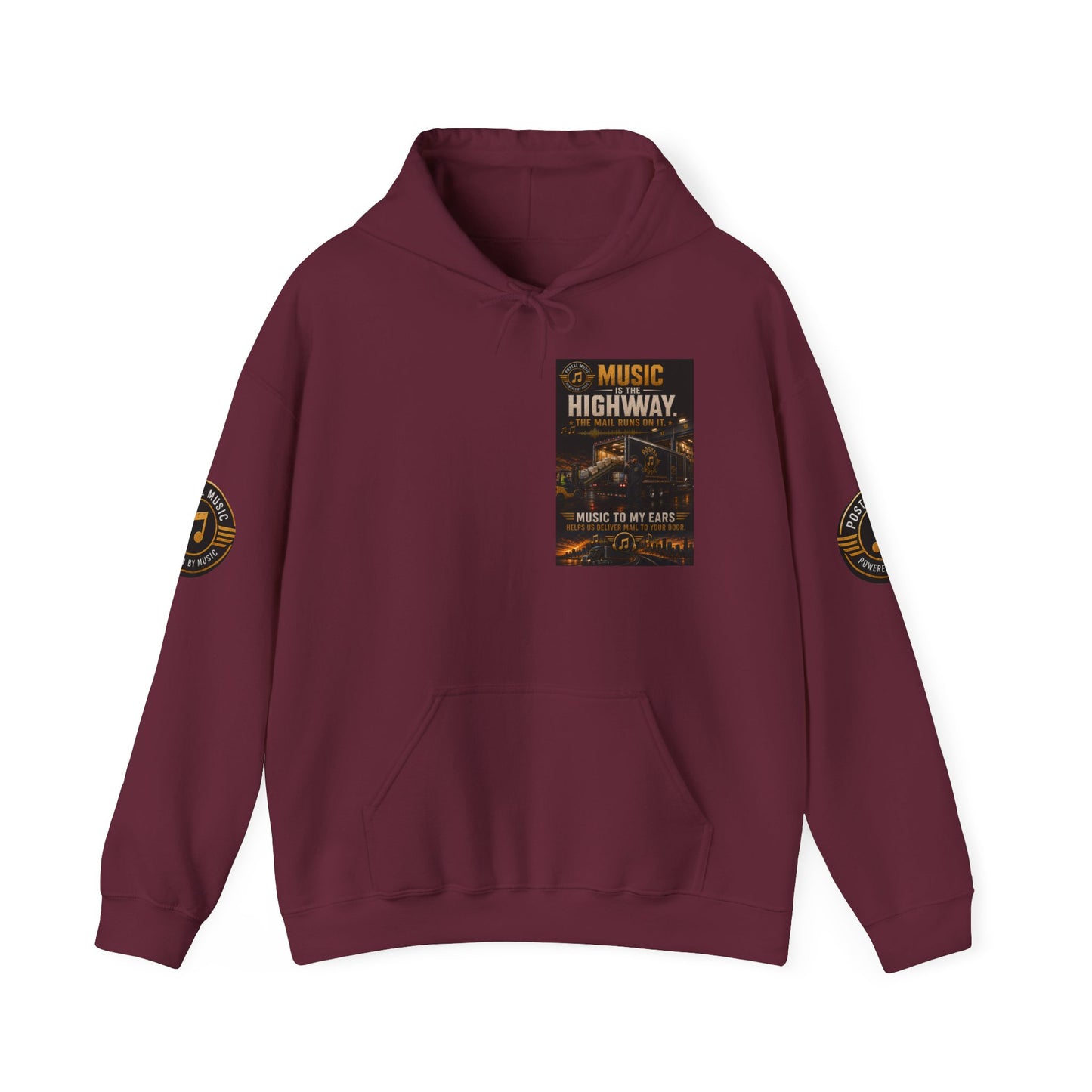 Postal Music — Music Is the Highway — Core Pullover Hoodie