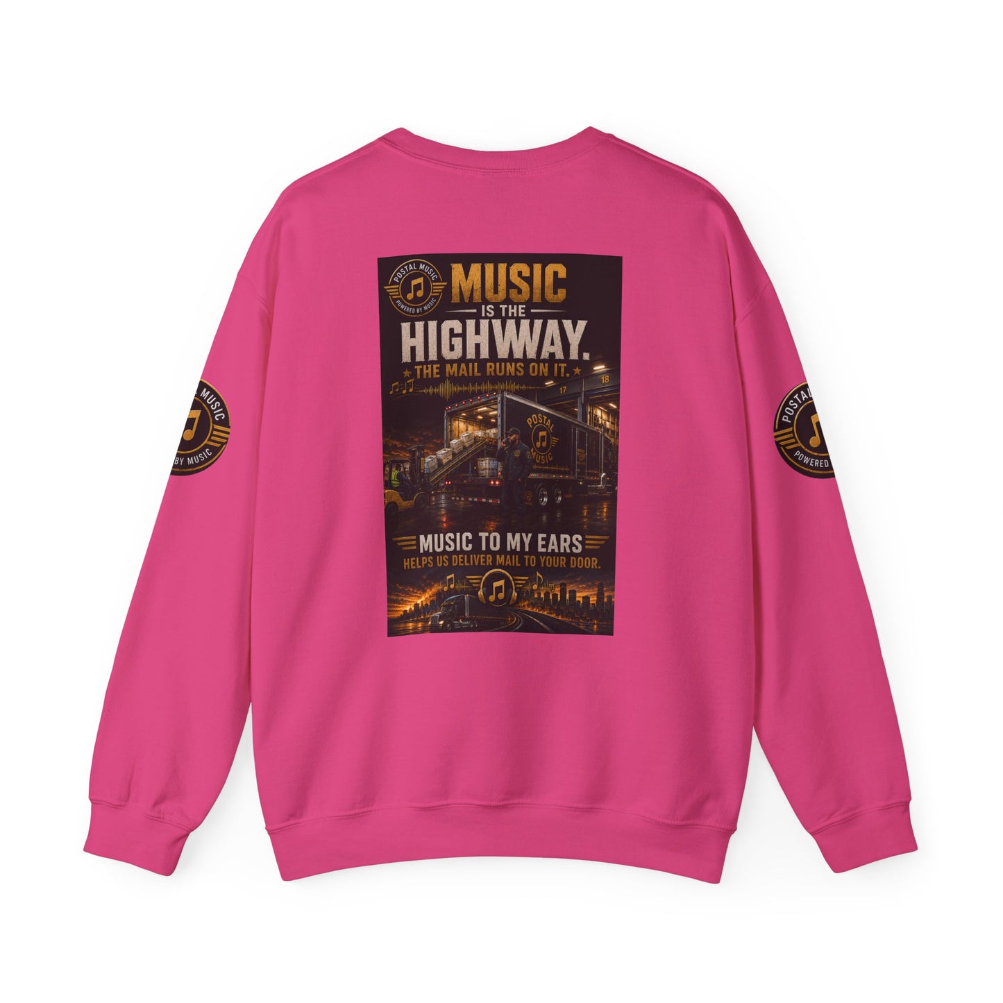 Postal Music — Music Is the Highway — Core Crewneck Sweatshirt