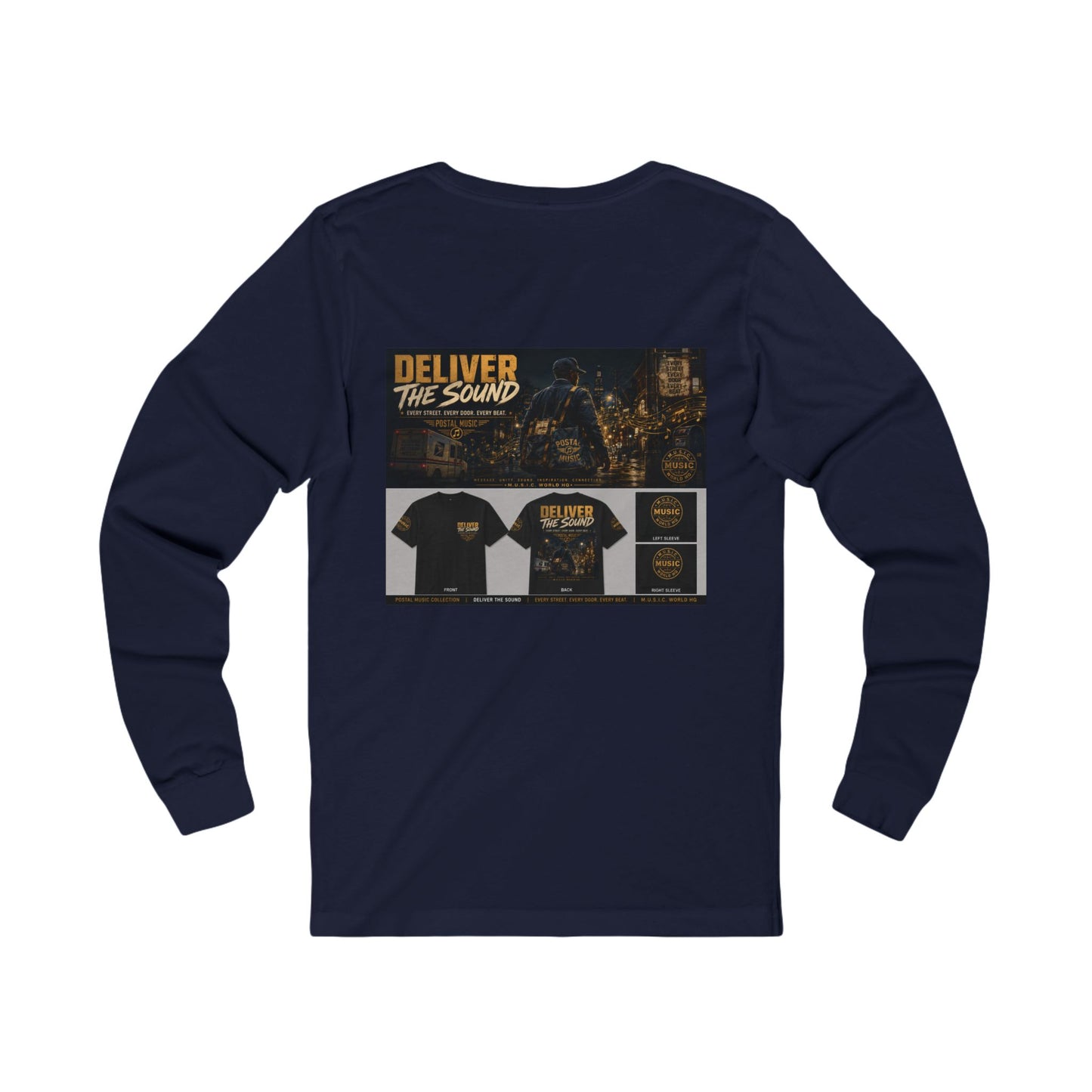 Postal Music — Deliver the Sound — Long-Sleeve T-Shirt