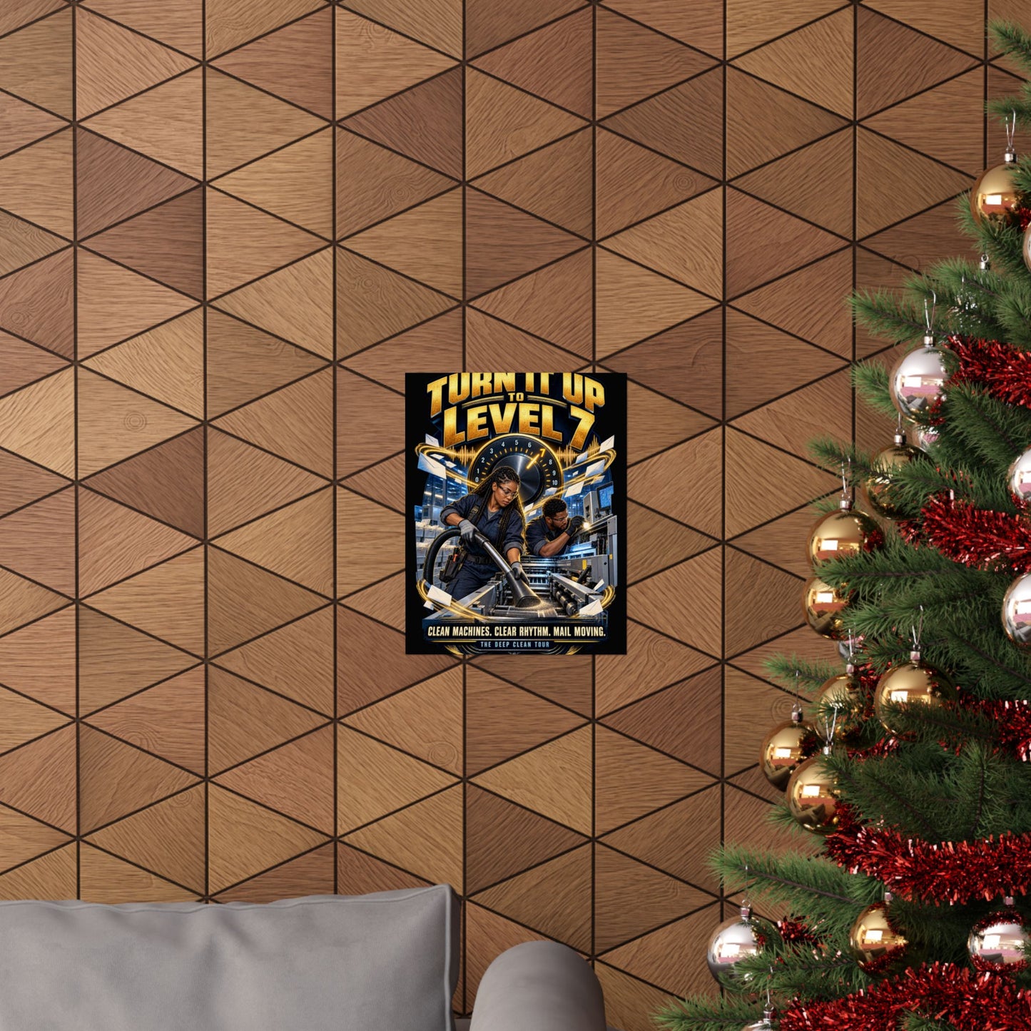 Postal Music - Turn It Up to Level 7 - Premium Matte Poster