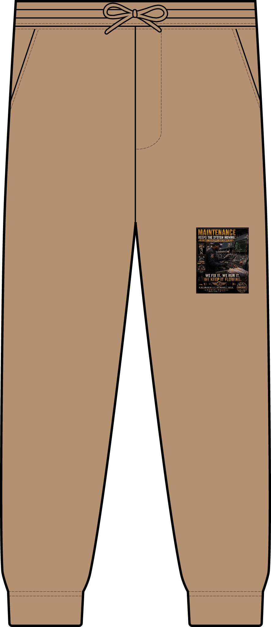 Postal Music — Maintenance Keeps the System Moving — Premium Two-Piece Jogger Set