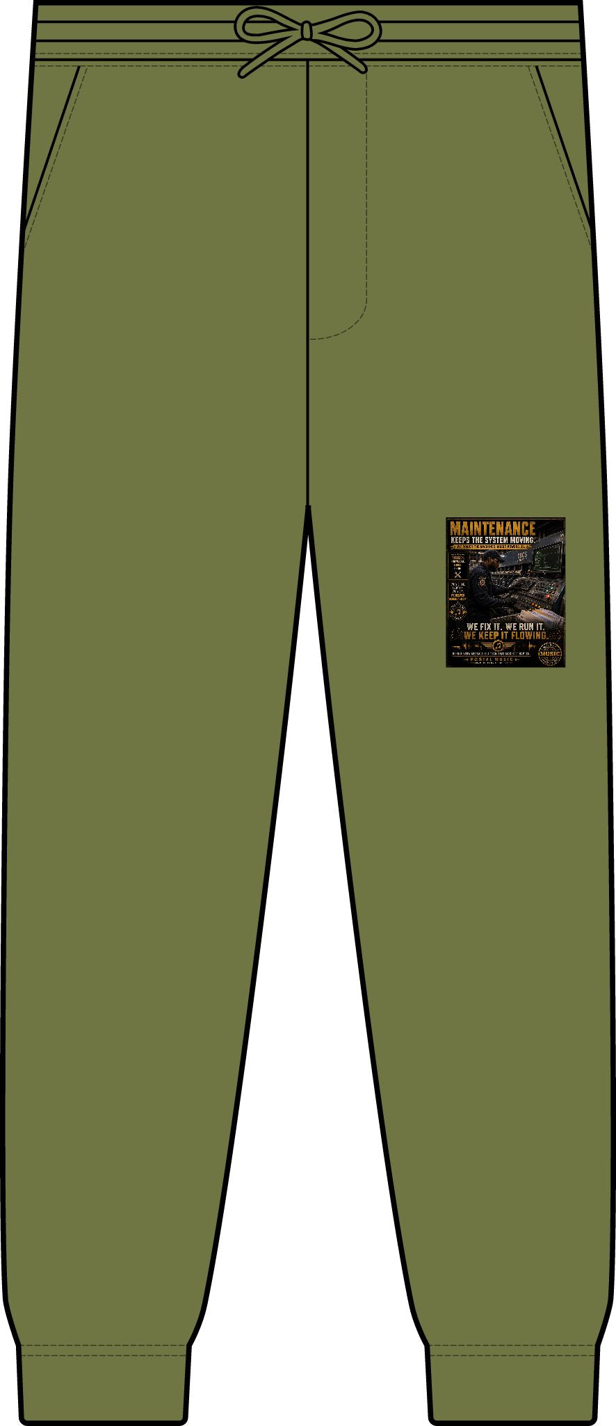 Postal Music — Maintenance Keeps the System Moving — Premium Two-Piece Jogger Set