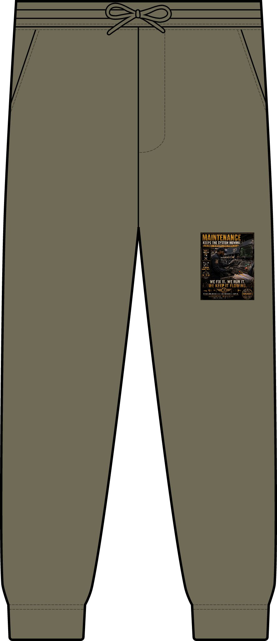 Postal Music — Maintenance Keeps the System Moving — Premium Two-Piece Jogger Set