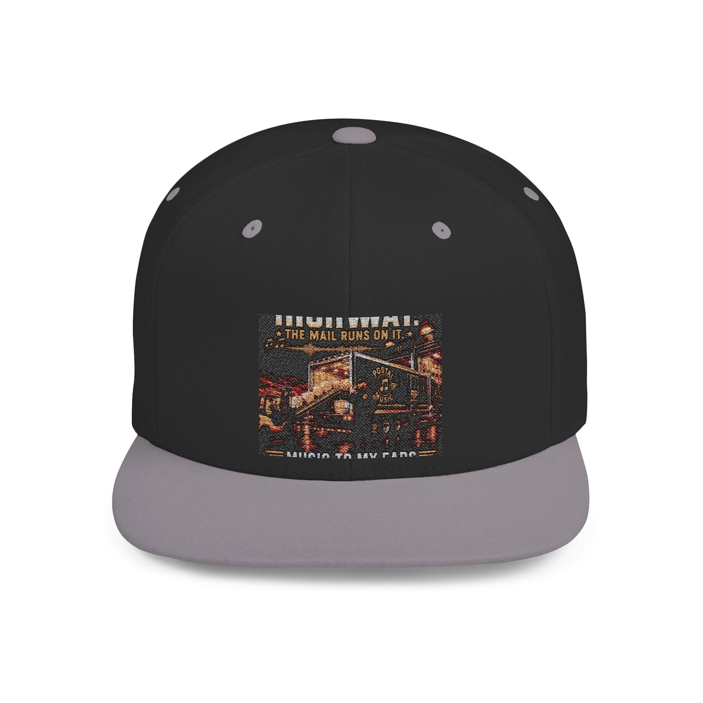 Postal Music — Music Is the Highway — Flat-Bill Snapback