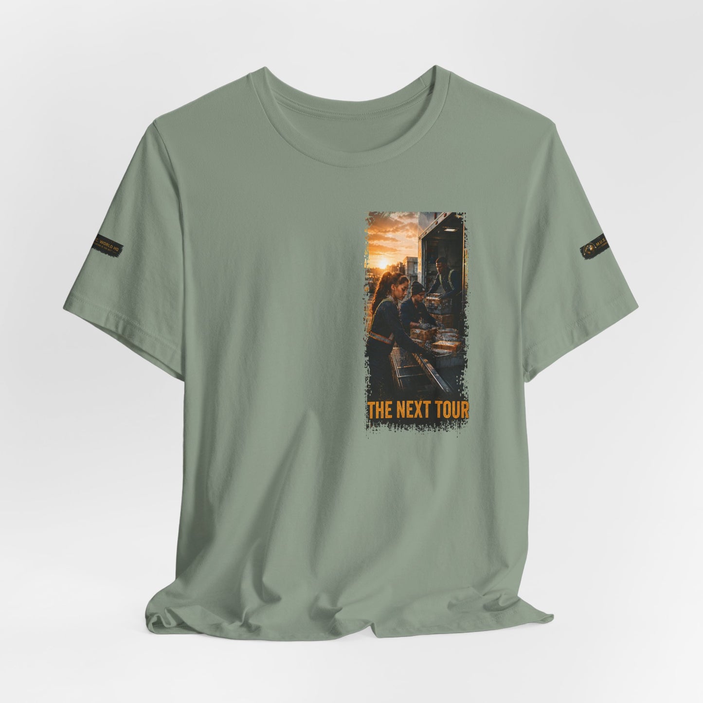 Postal Music — The Next Tour Premium Unisex T-Shirt — Color Group 9 of 11