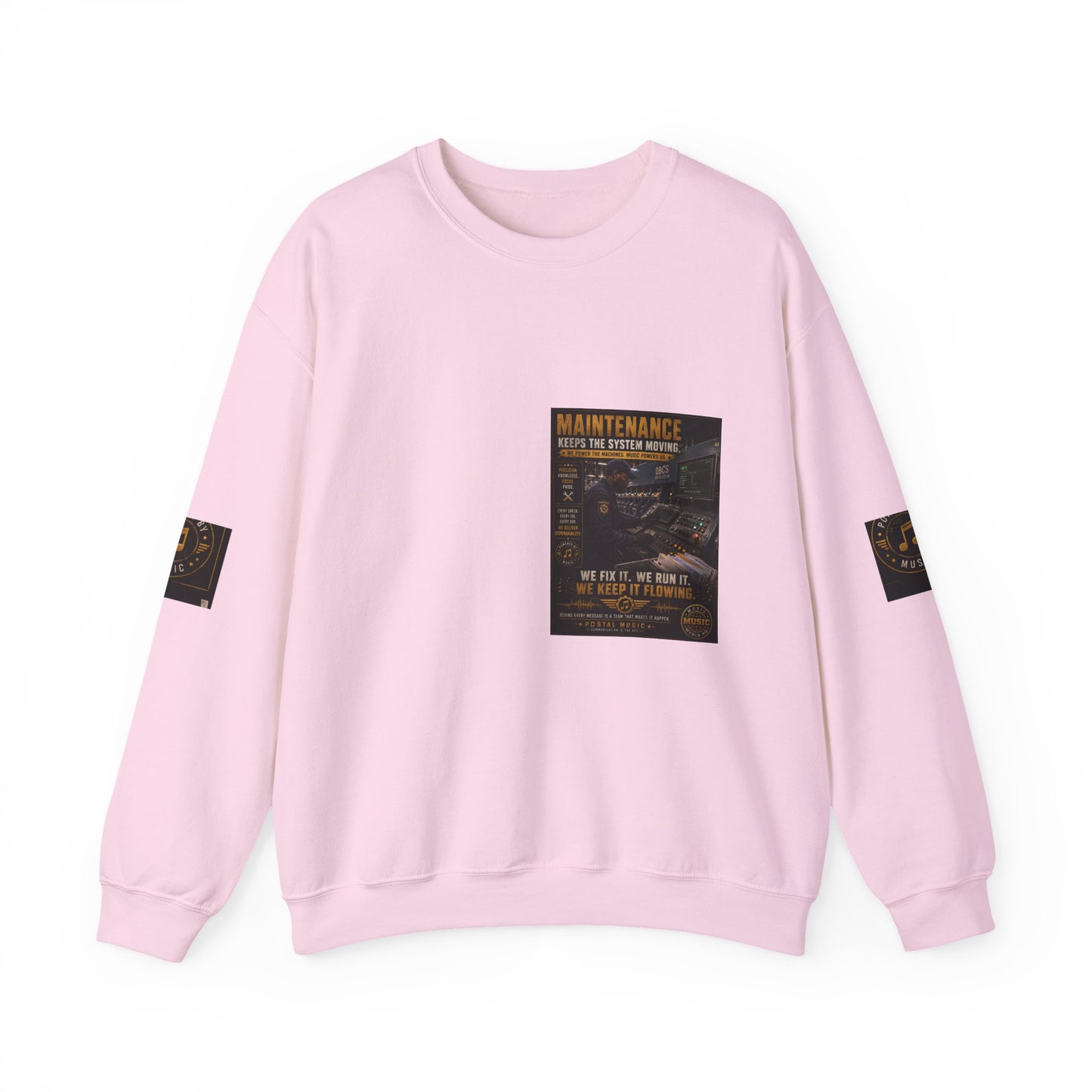 Postal Music — Maintenance Keeps the System Moving — Core Crewneck Sweatshirt