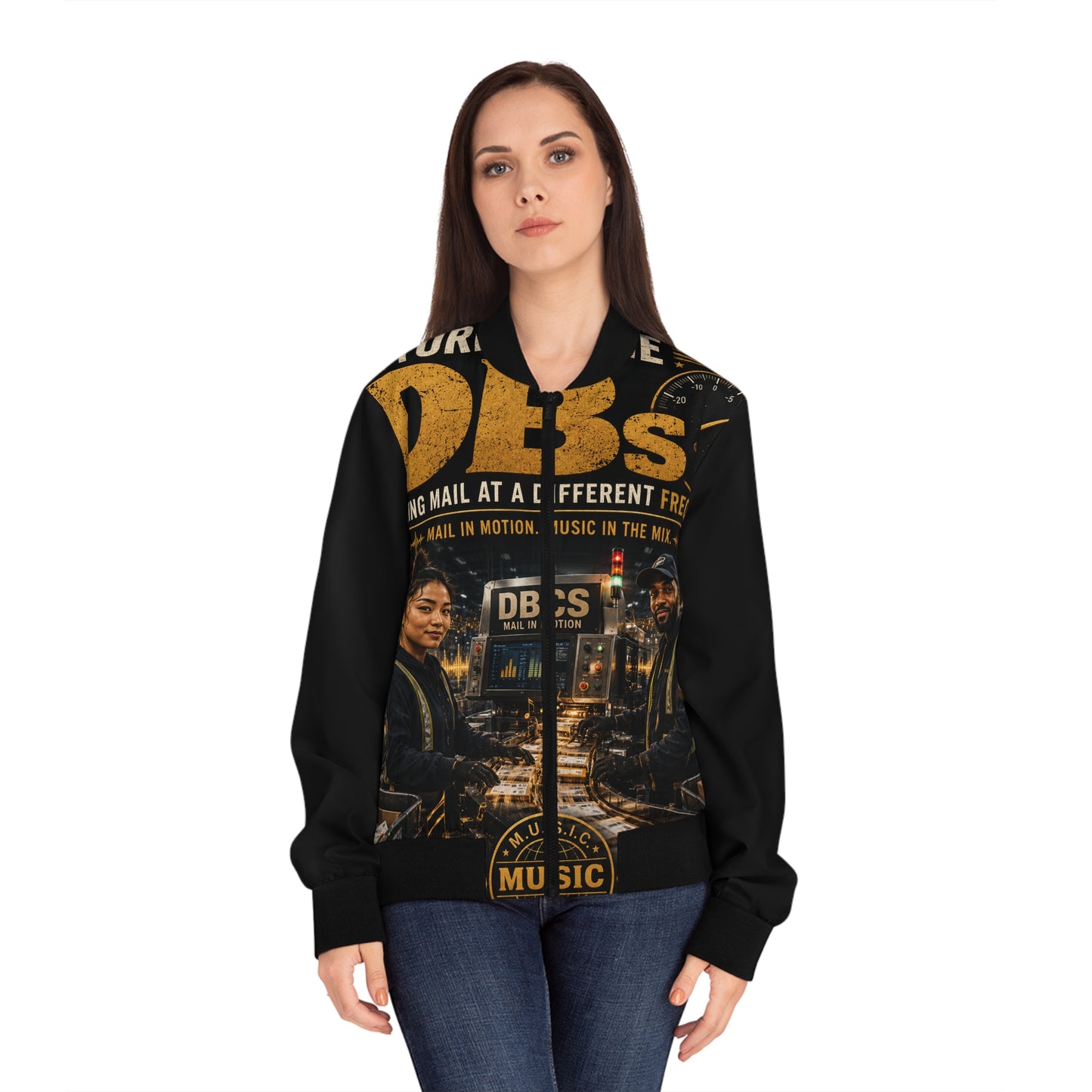 Turn Up the DBs — Women's Bomber Jacket (AOP)