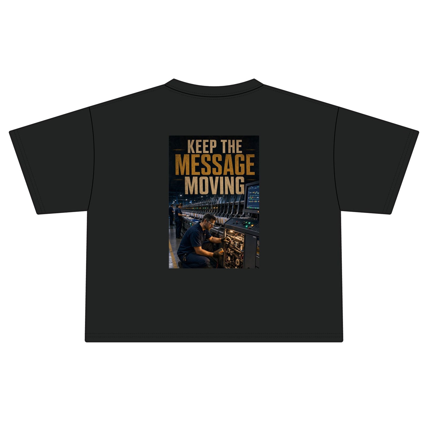 Postal Music — Keep the Message Moving — Women's Boxy T-Shirt