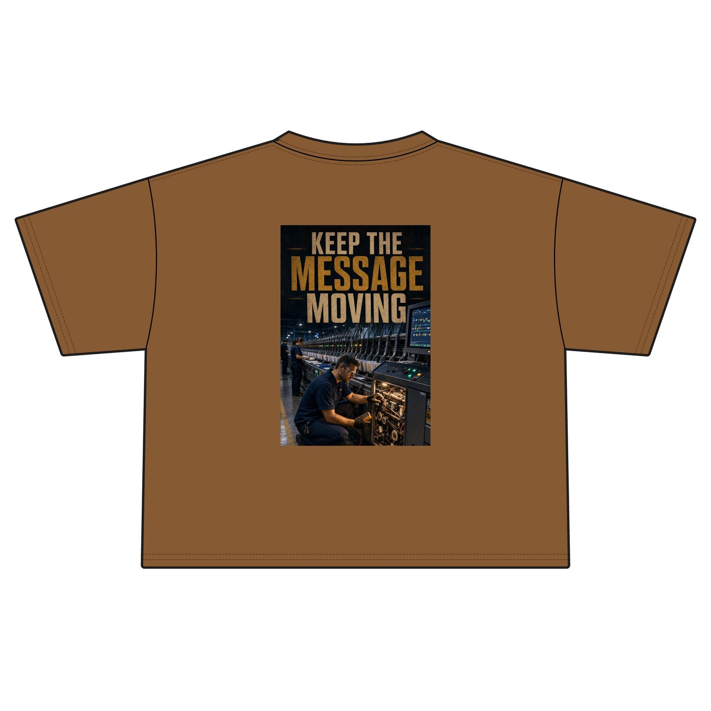 Postal Music — Keep the Message Moving — Women's Boxy T-Shirt