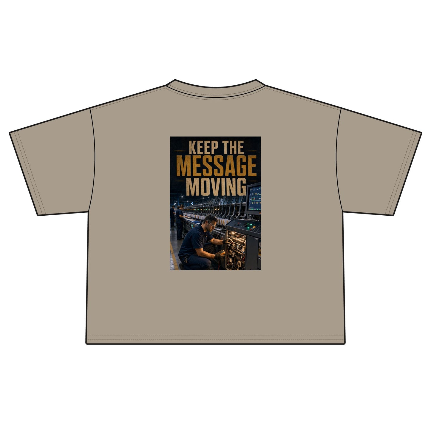Postal Music — Keep the Message Moving — Women's Boxy T-Shirt