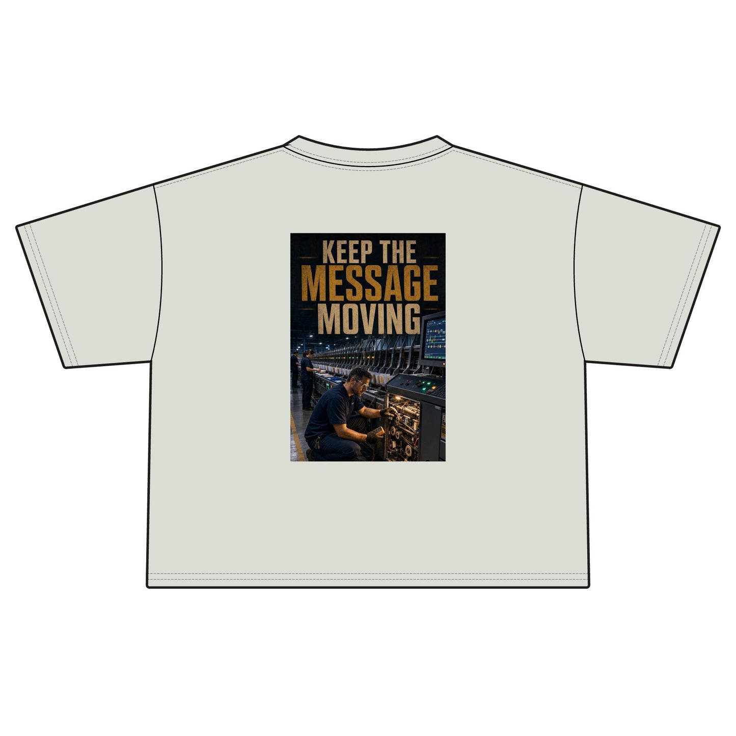 Postal Music — Keep the Message Moving — Women's Boxy T-Shirt