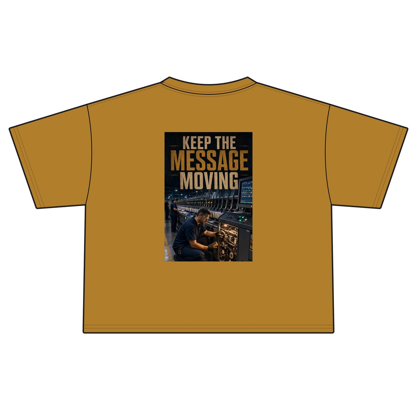 Postal Music — Keep the Message Moving — Women's Boxy T-Shirt