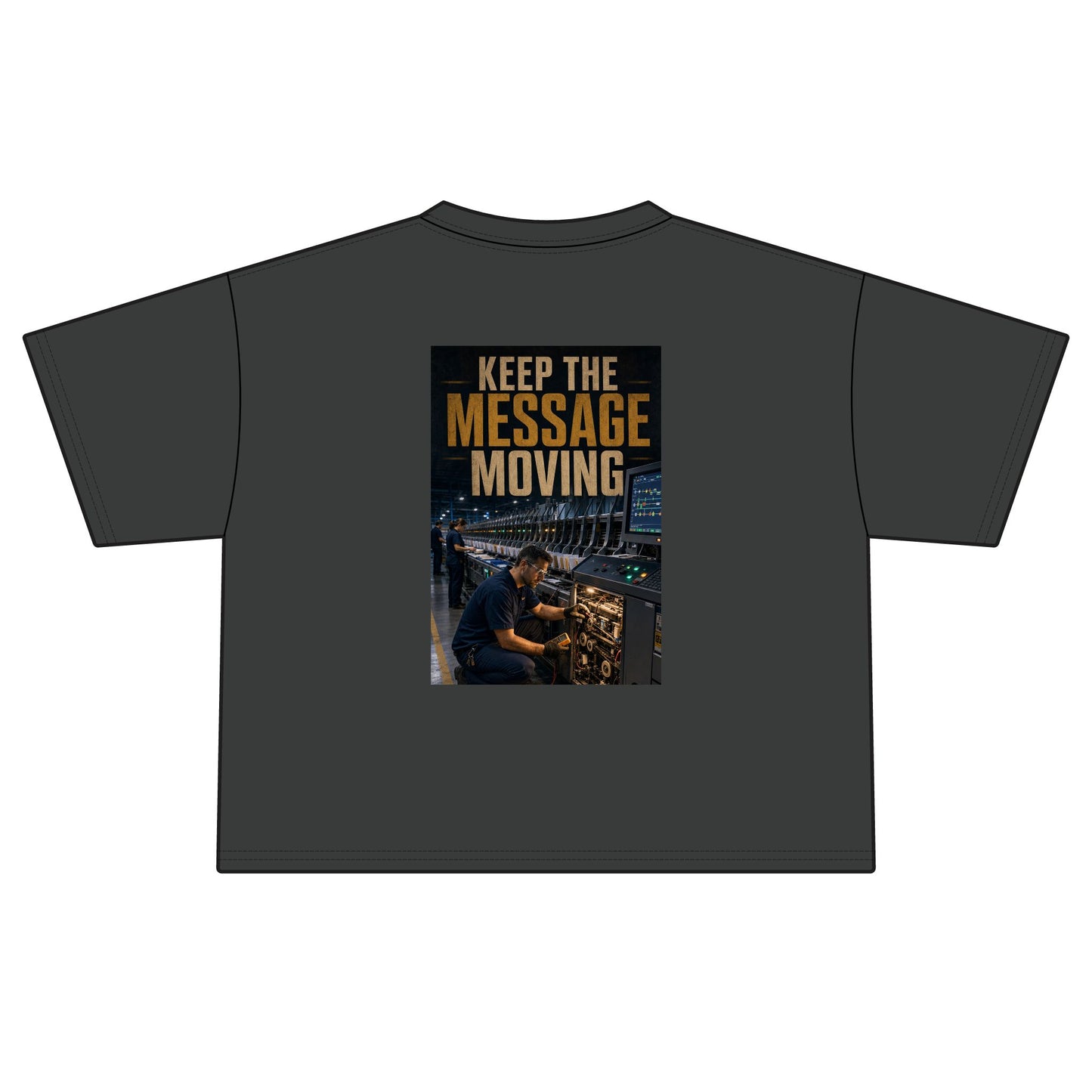Postal Music — Keep the Message Moving — Women's Boxy T-Shirt