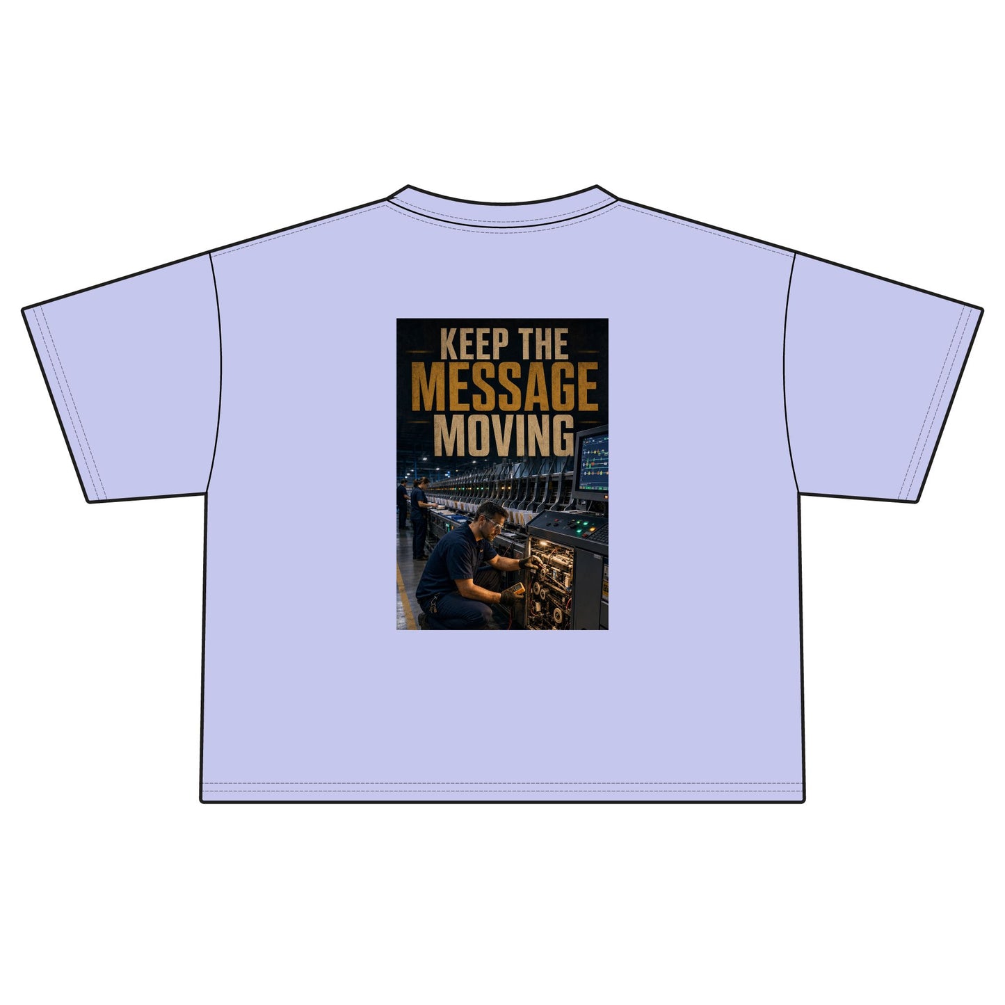 Postal Music — Keep the Message Moving — Women's Boxy T-Shirt