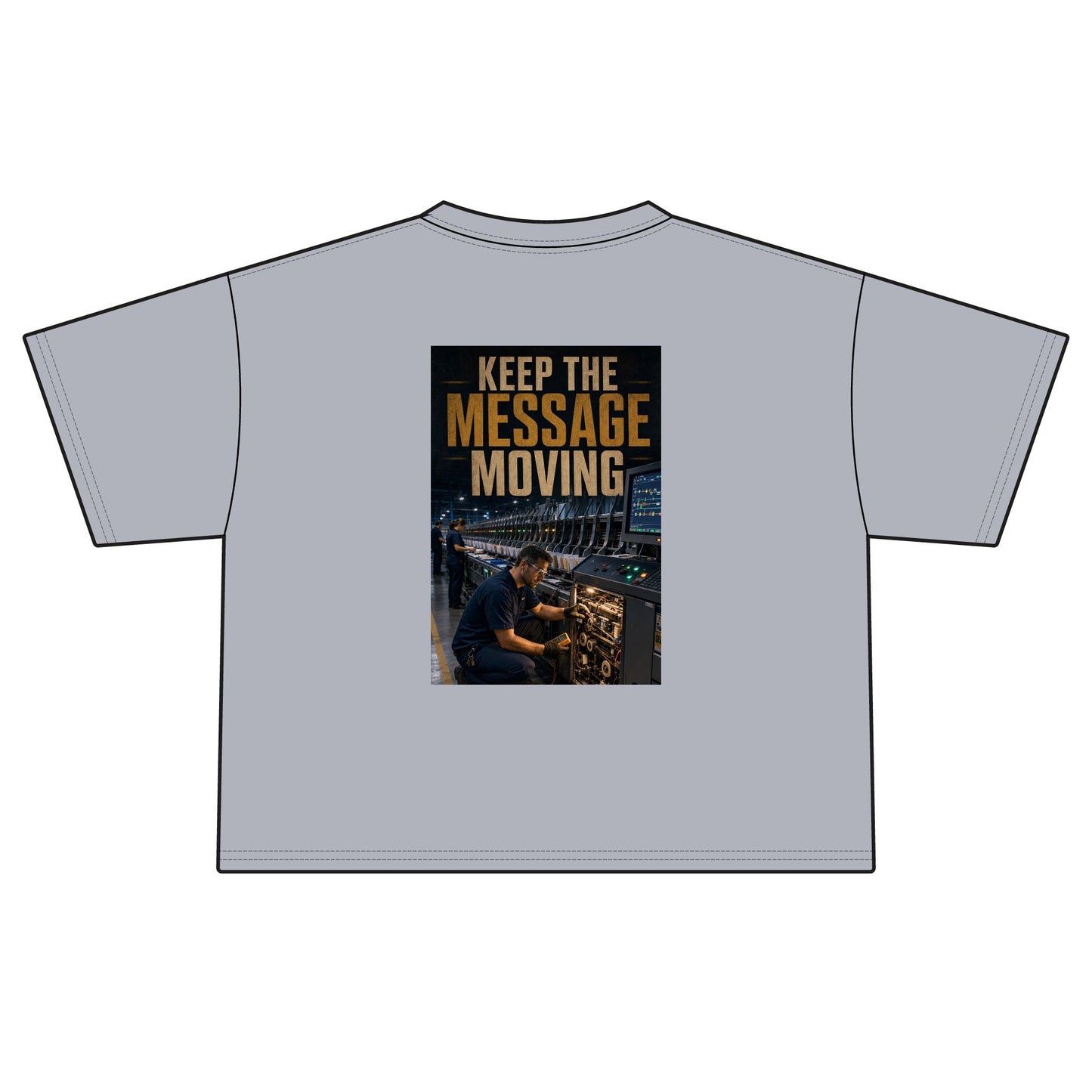 Postal Music — Keep the Message Moving — Women's Boxy T-Shirt