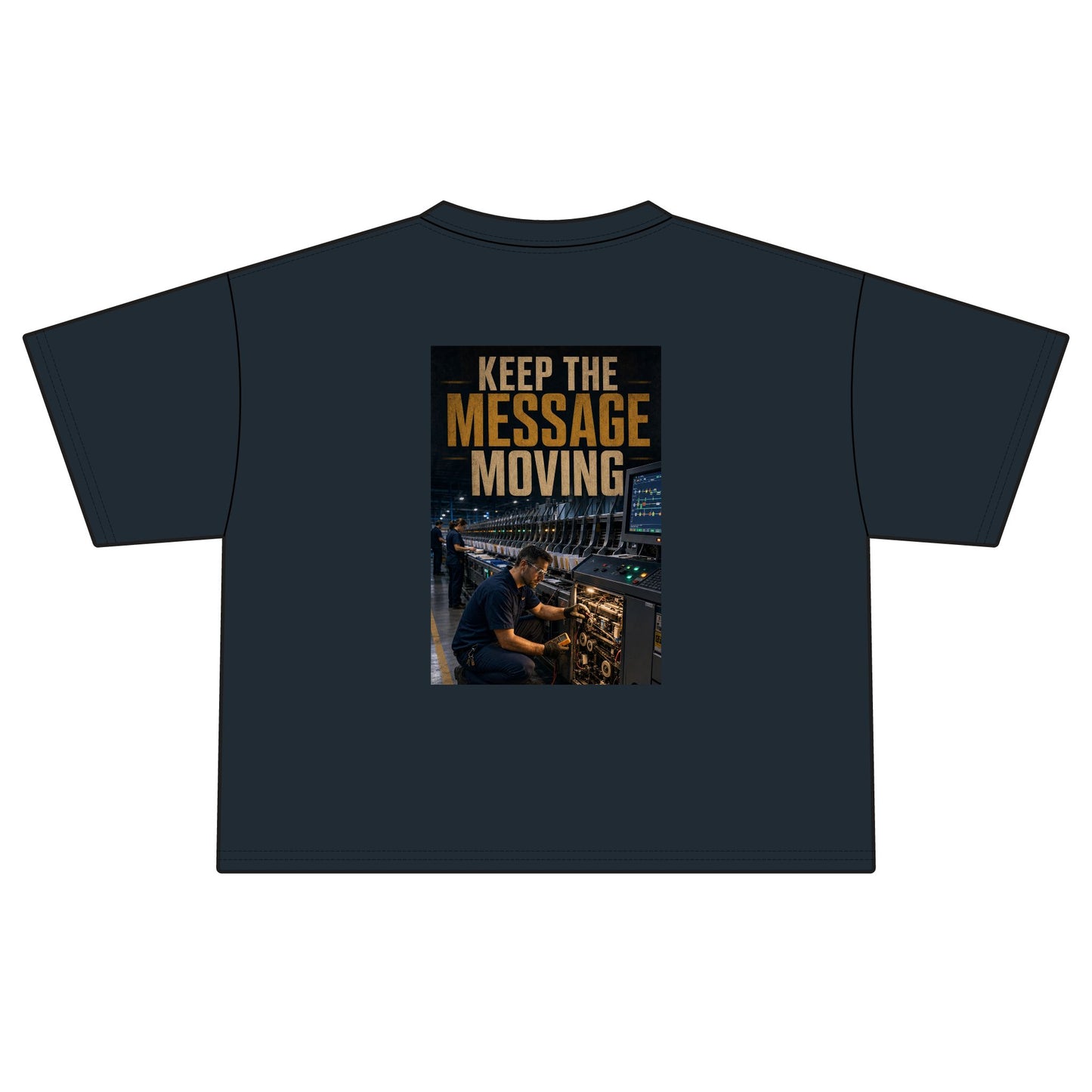 Postal Music — Keep the Message Moving — Women's Boxy T-Shirt