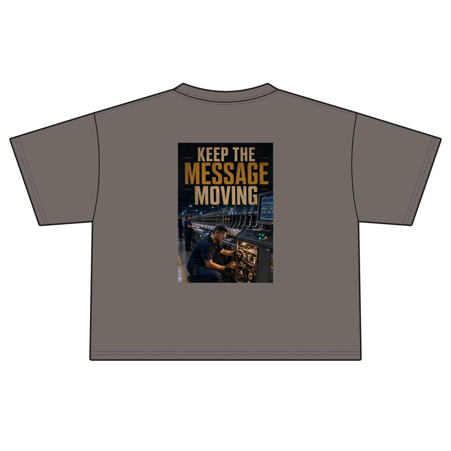 Postal Music — Keep the Message Moving — Women's Boxy T-Shirt
