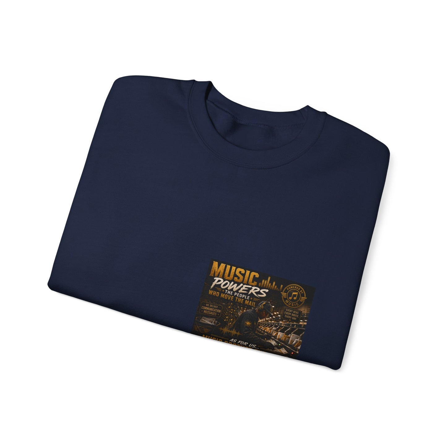 Postal Music — Music Powers the People — Core Crewneck Sweatshirt