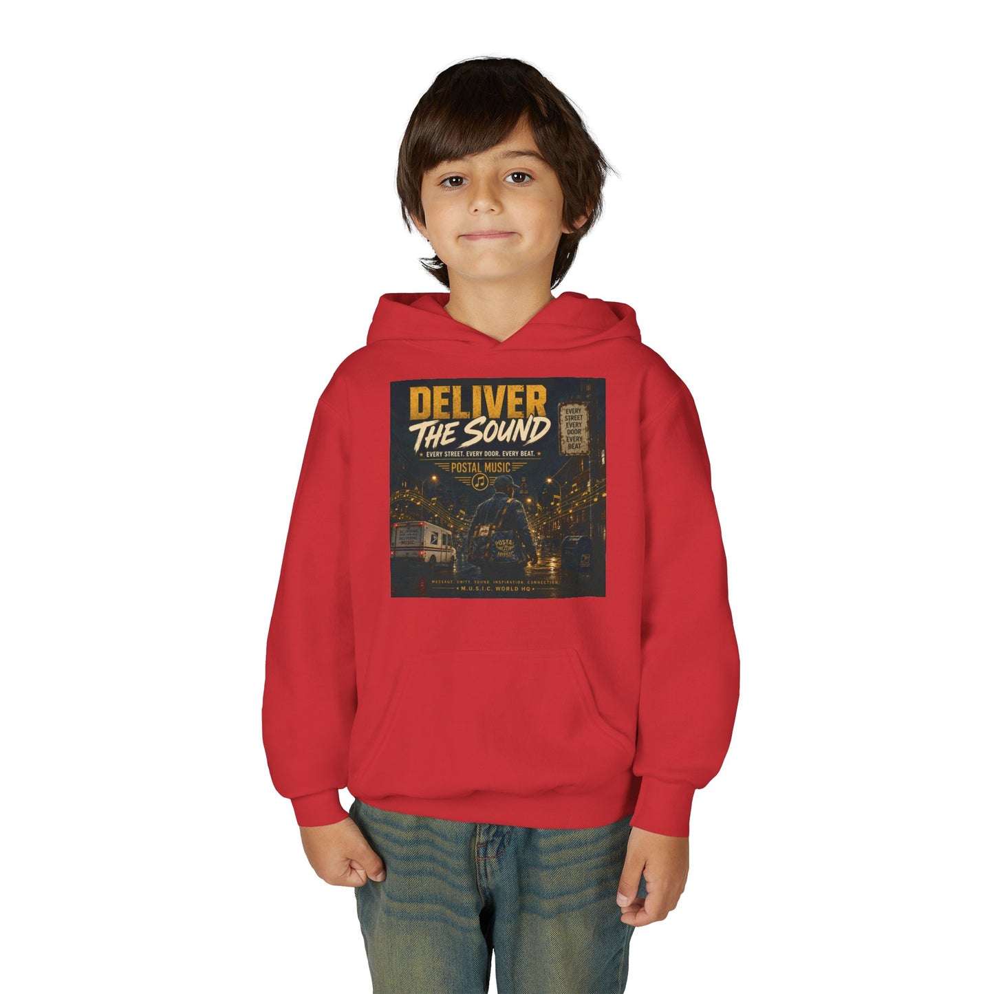 Postal Music — Deliver the Sound — Youth Hoodie