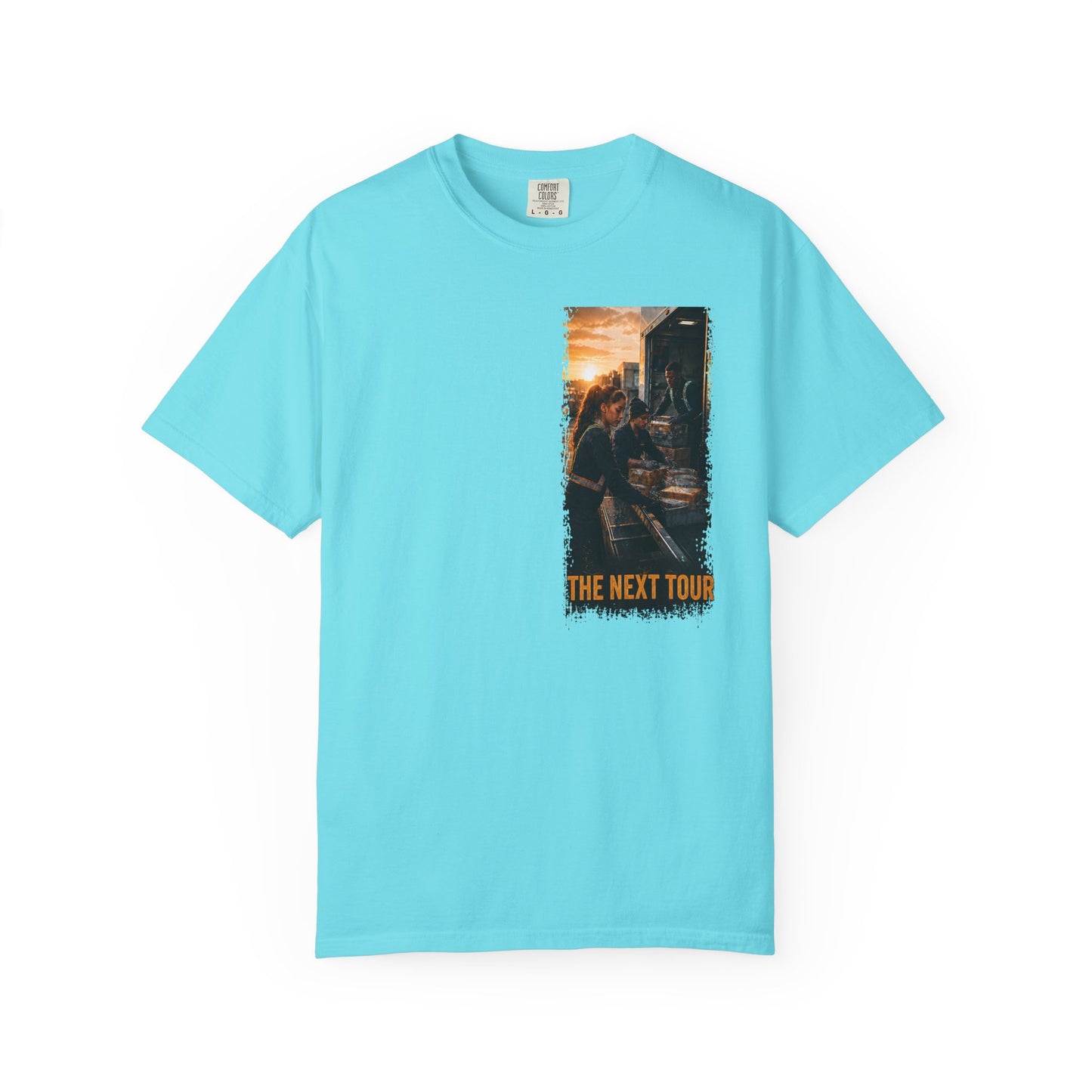 Postal Music — The Next Tour Garment-Dyed T-Shirt — Color Group 3 of 4