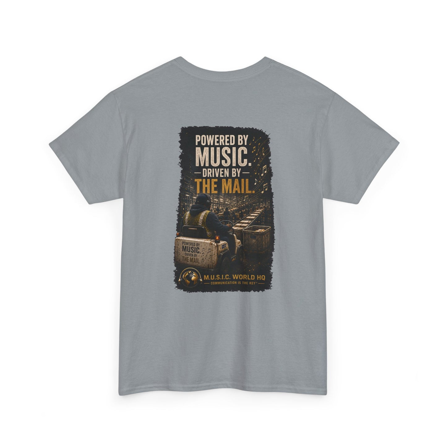 Postal Music - Powered by Music Premium T-Shirt - Colorways B