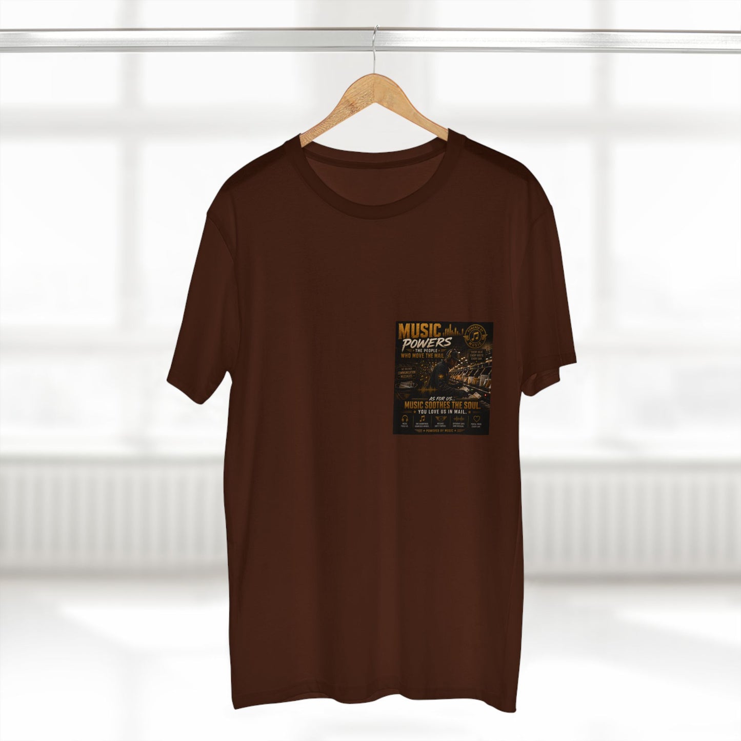 Postal Music — Music Powers the People — Streetwear T-Shirt