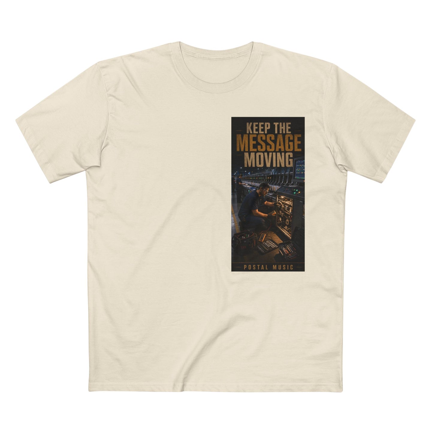 Postal Music — Keep the Message Moving — Streetwear T-Shirt