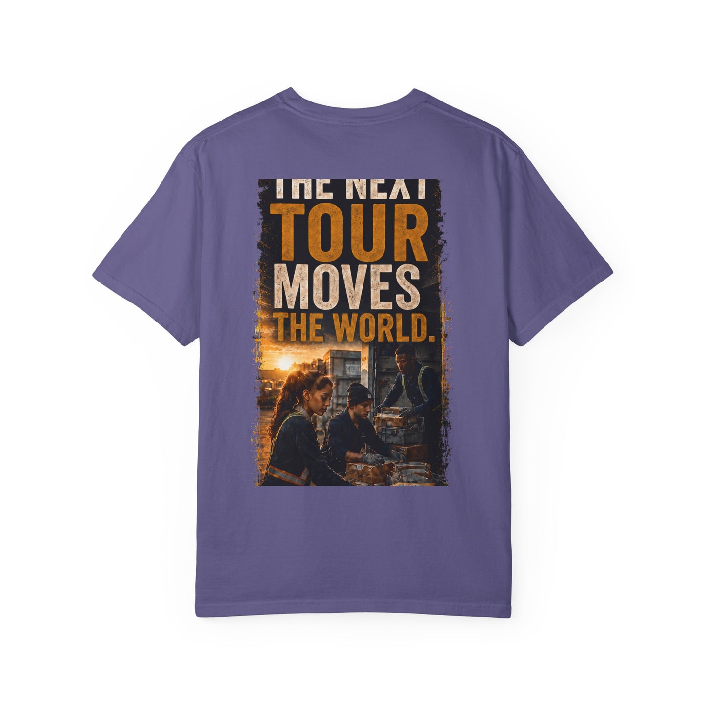 Postal Music — The Next Tour Garment-Dyed T-Shirt — Color Group 2 of 4